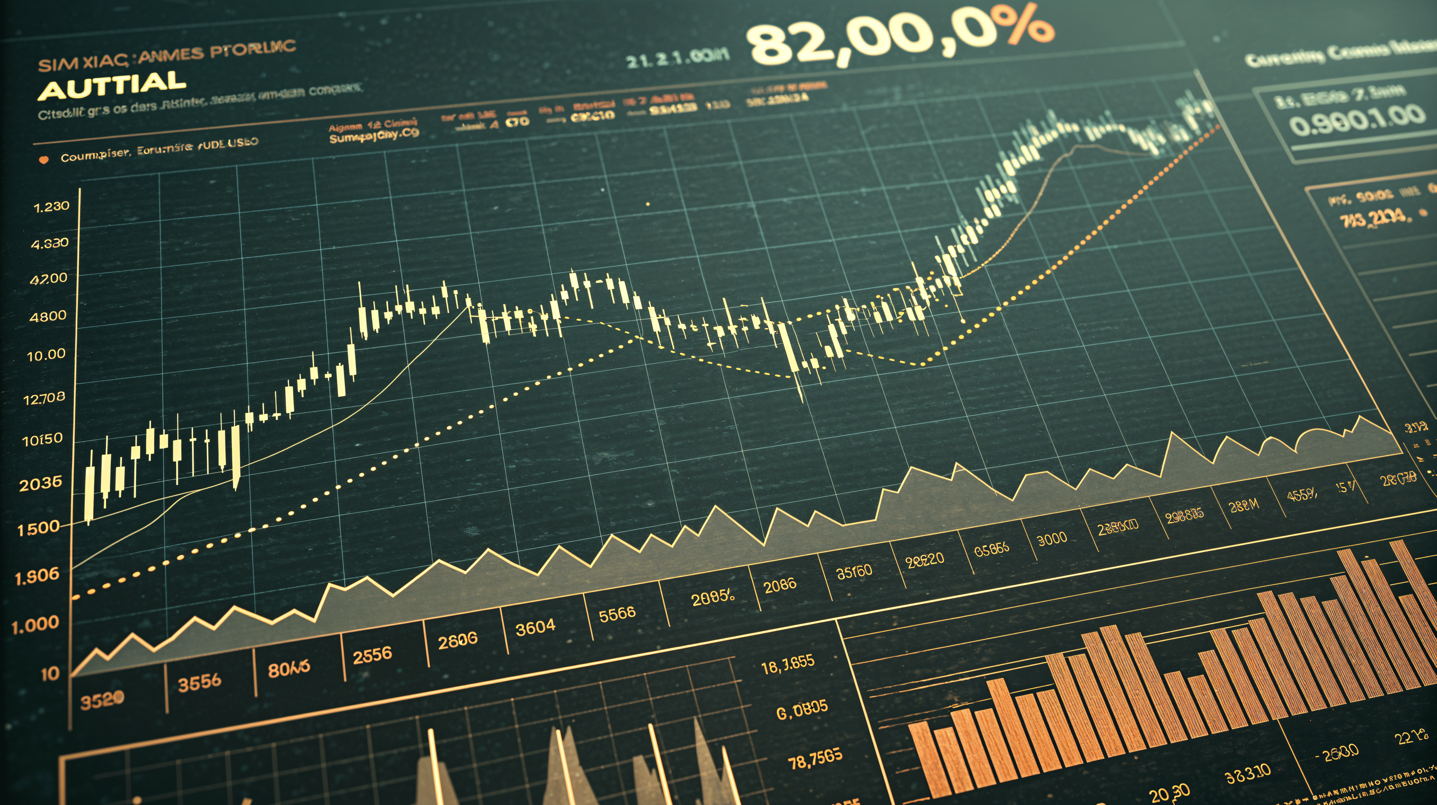4656x2608 Dynamic Stock Market Chart Ultra HD Wallpaper