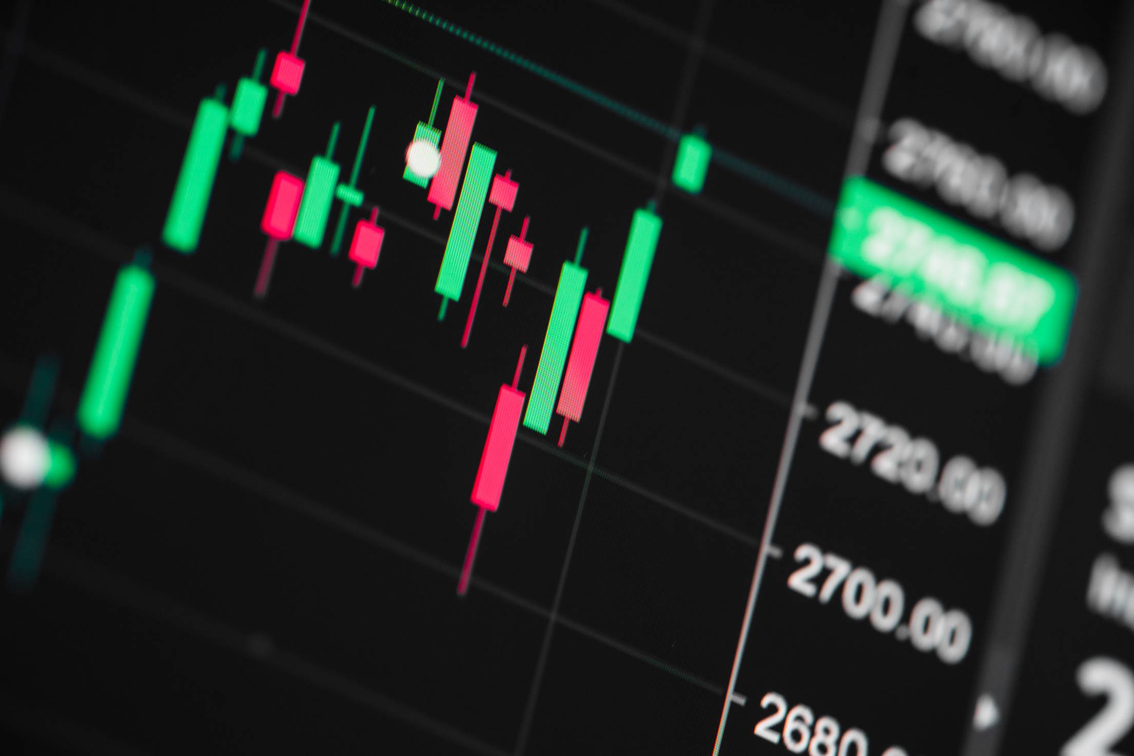 2210x1473 Stock Exchange Live Chart. Free Business Photo