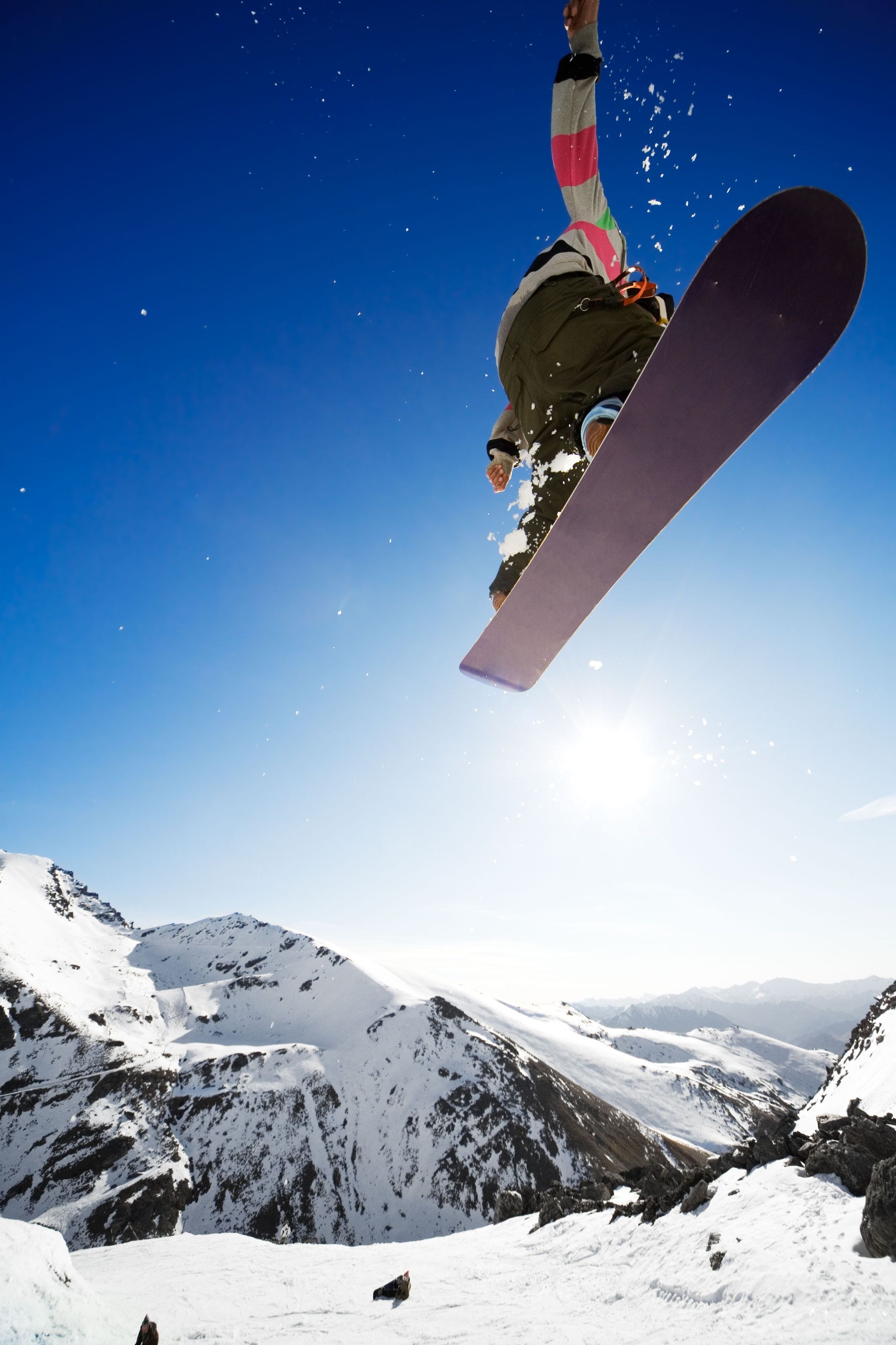2133x3200 Snowboarder Air Jump Wall Mural