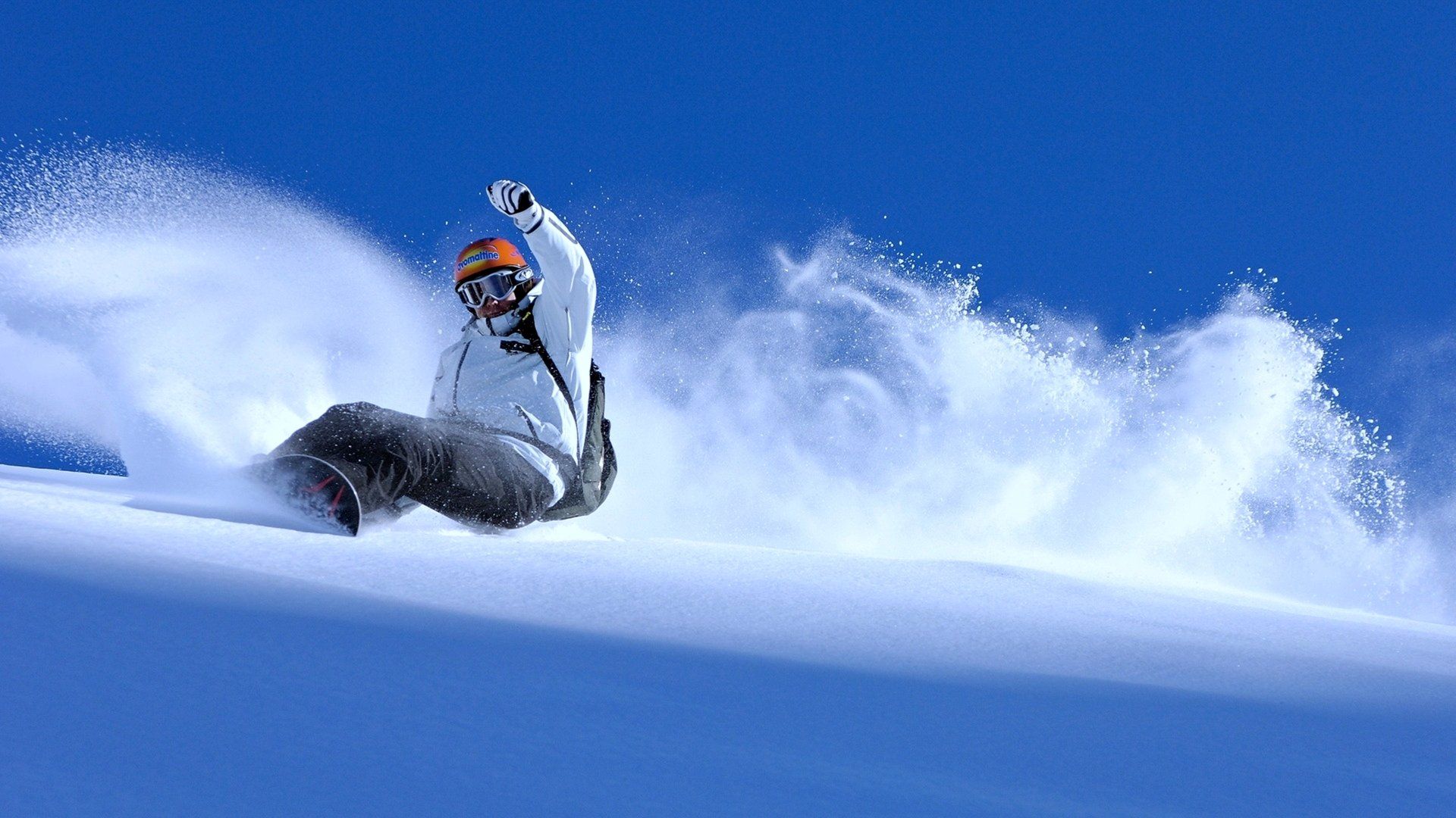 1920x1080 Winter Thrills: Snowboarding Bliss in 4K Ultra HD