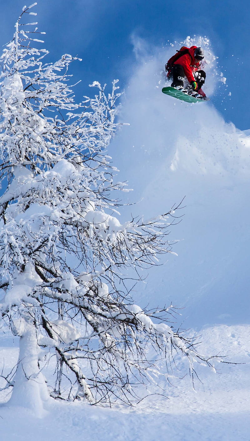 800x1413 Snowboarding, man, ski, snow, winter, HD phone wallpaper