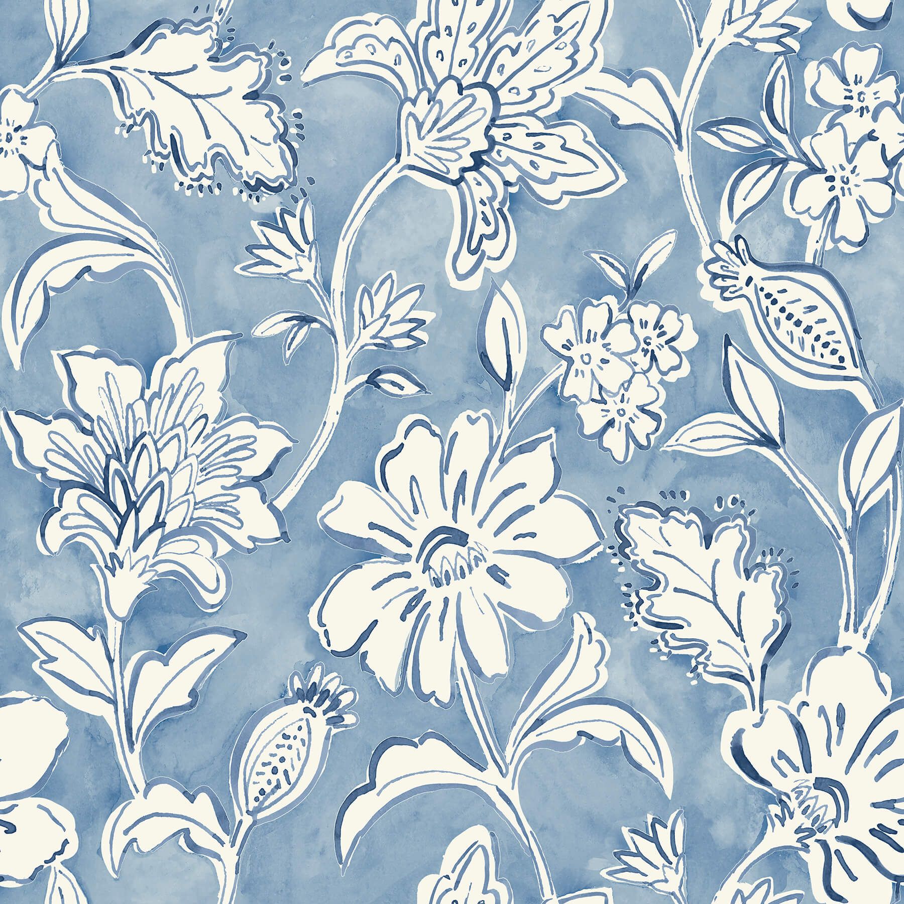 1800x1800 Chesapeake Blue Heron Plumeria Floral Trail Wallpaper