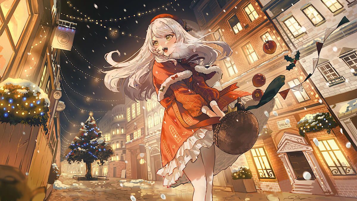 1200x675 Christmas Anime Desktop Wallpaper