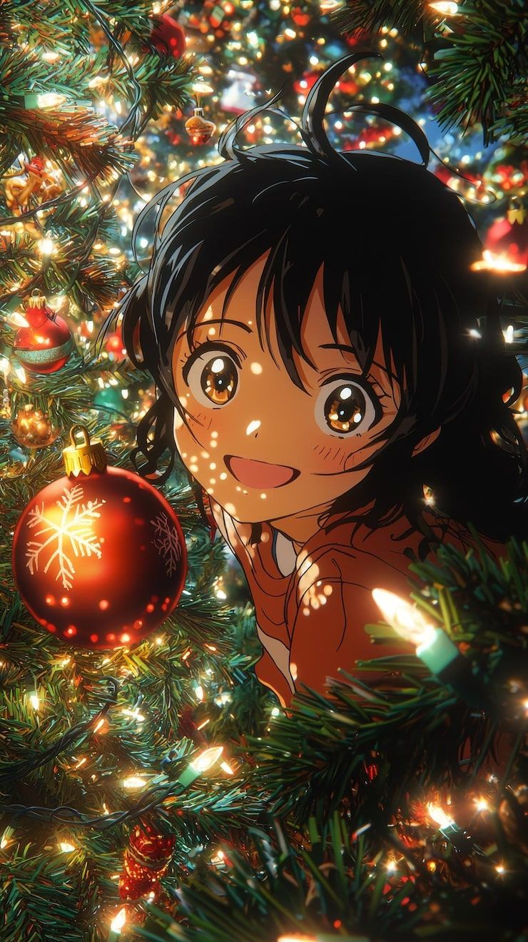 740x1320 Anime christmas art Image