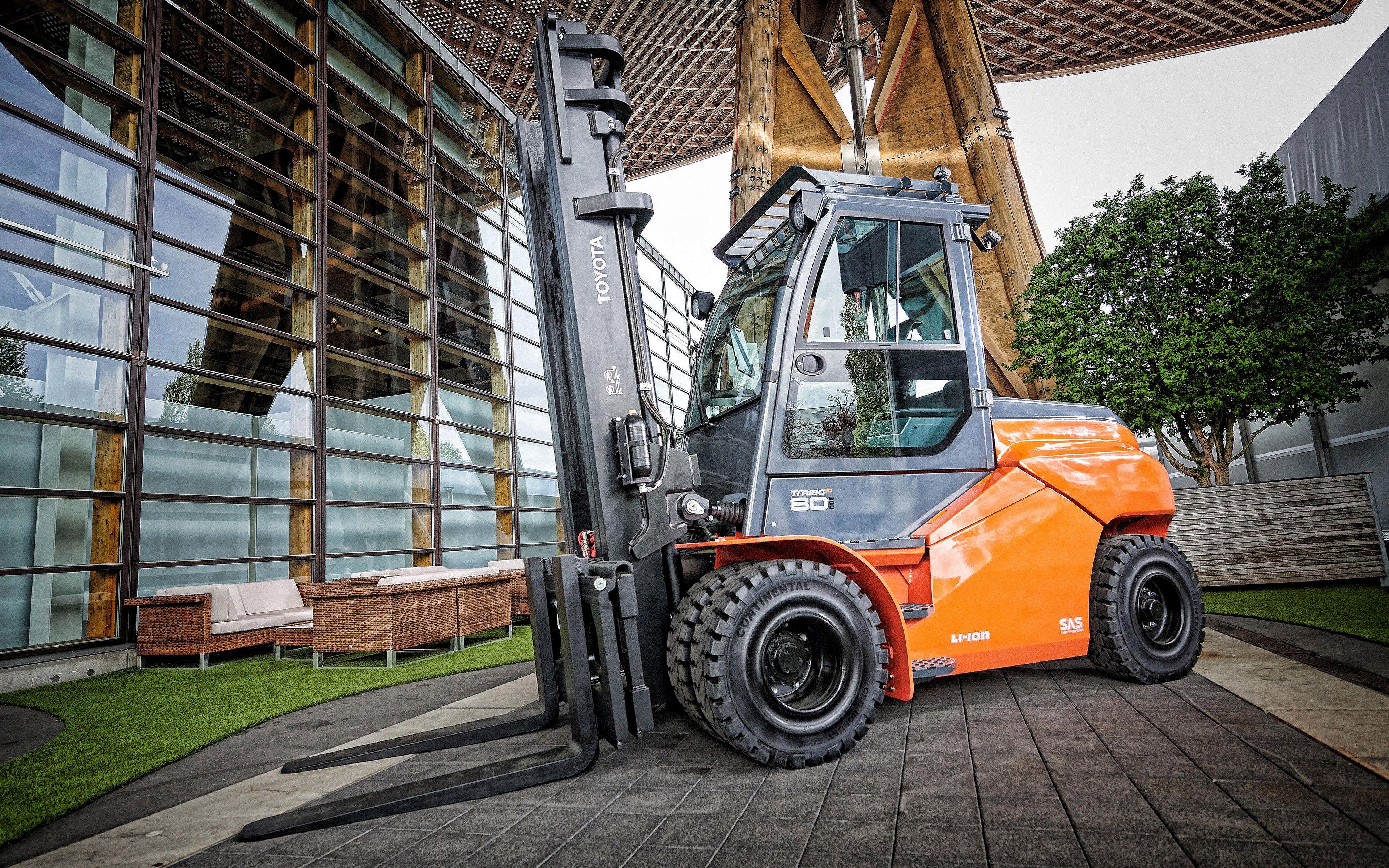 3840x2400 Download Wallpaper Toyota Traigo Heavy Duty Electric Forklift
