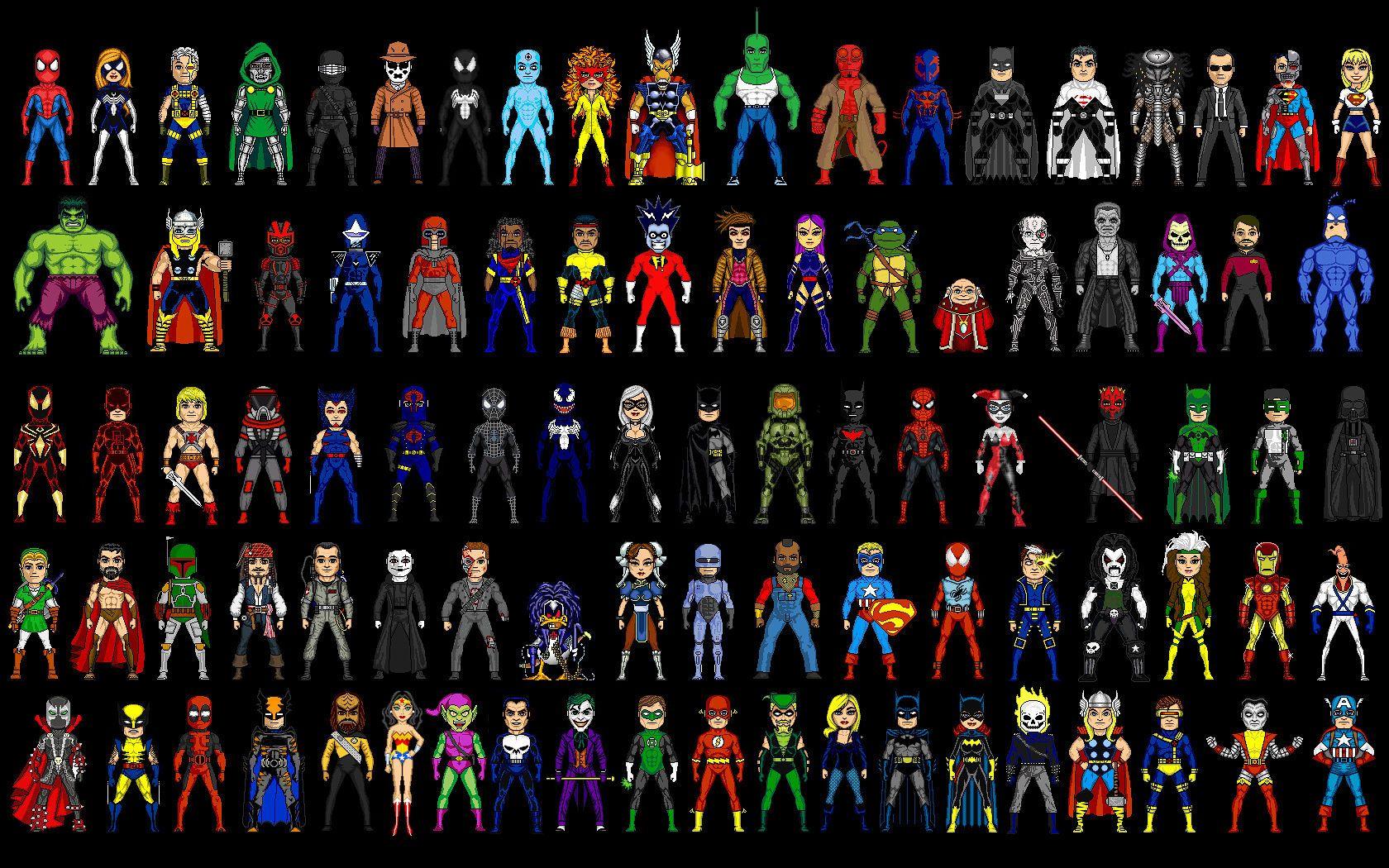 1680x1050 Top Timeless Superheroes