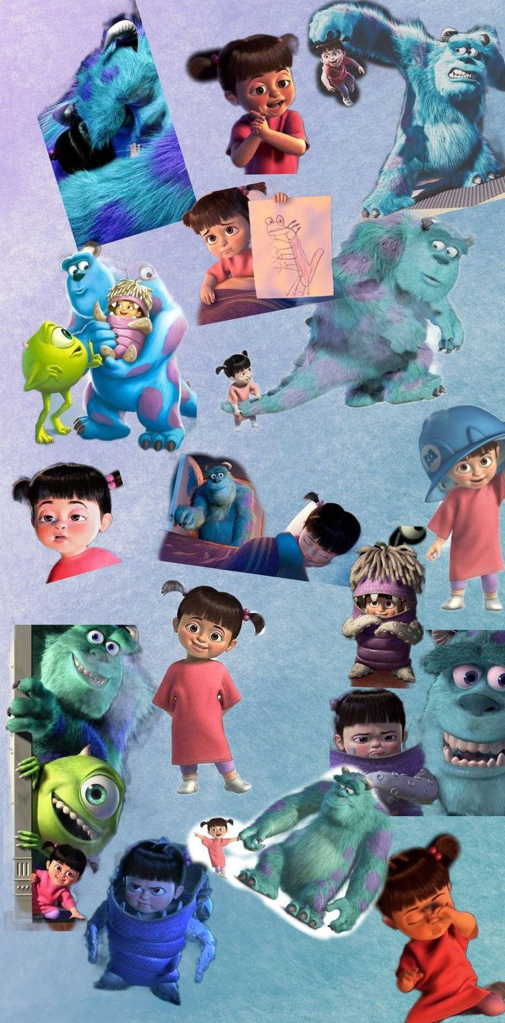 736x1489 Download Boo And Friends Of Monsters Inc Wallpaper