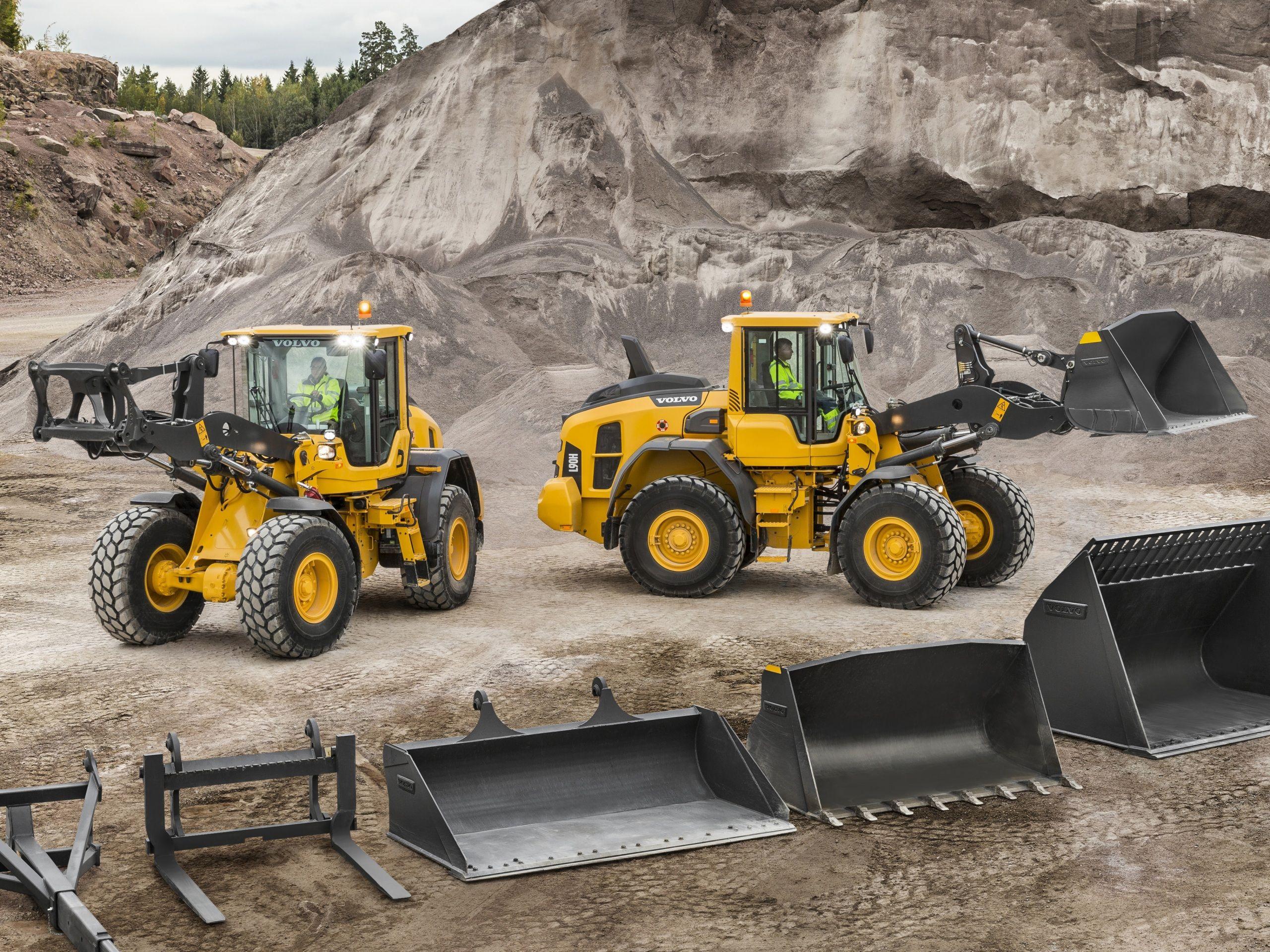 2560x1919 Picture Forklift Volvo Technics Loader L Series Wheel 2560x1919