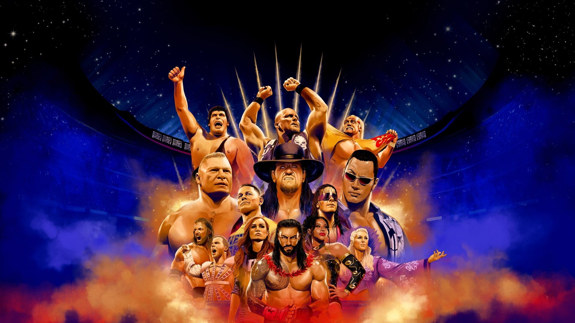 1920x1080 WWE 2K24 Wallpaper 4K, WrestleMania, PC Games