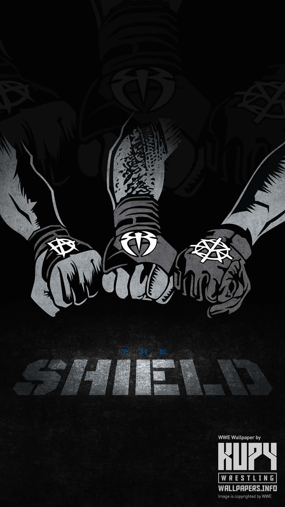 1080x1920 Download Cool Wwe The Shield Arms Wallpaper