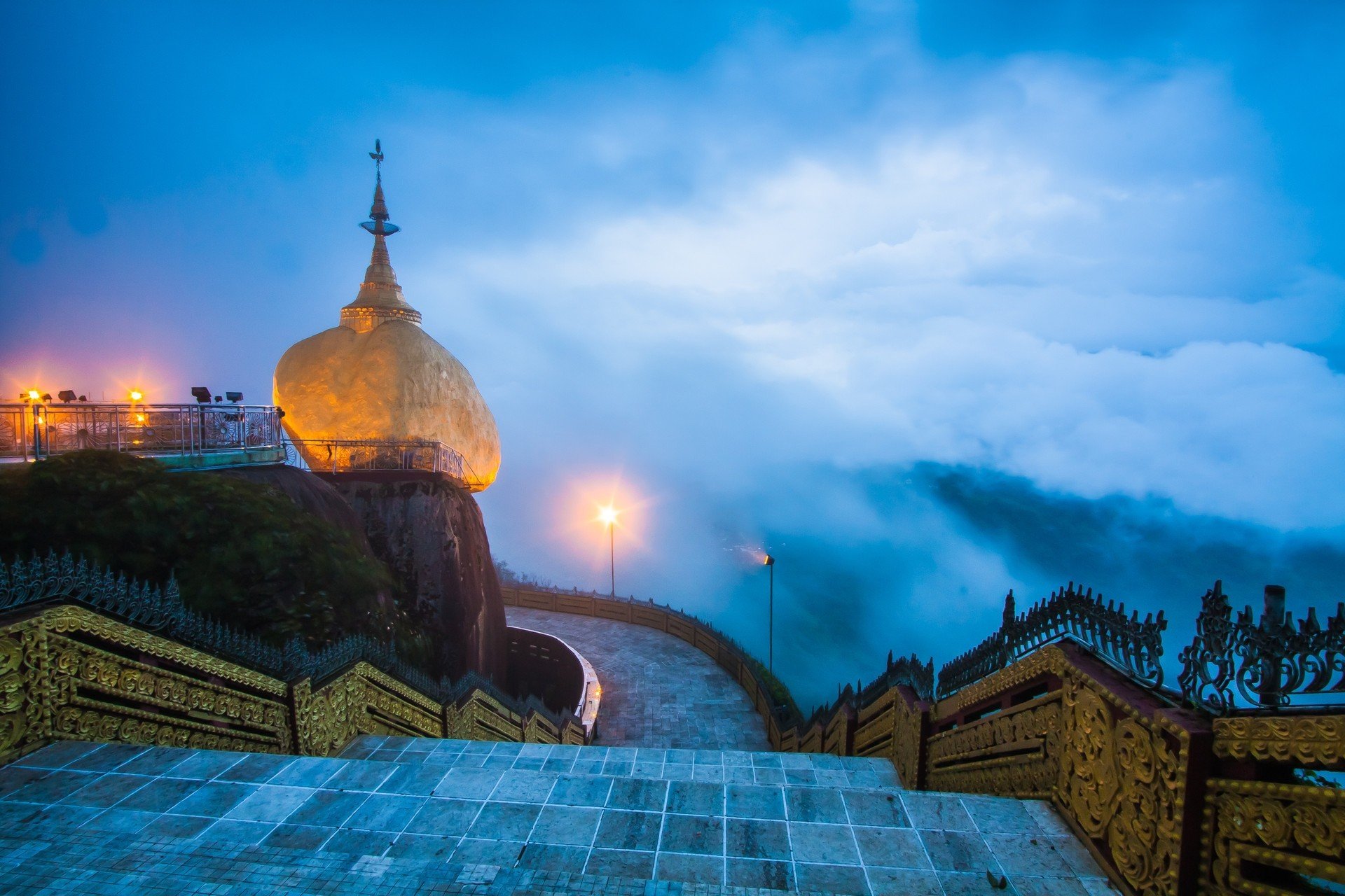 1920x1280 nature, Landscape, Photography, Temple, Architecture, Lights, Mist, Clouds, Myanmar Wallpaper HD / Desktop and Mobile Background