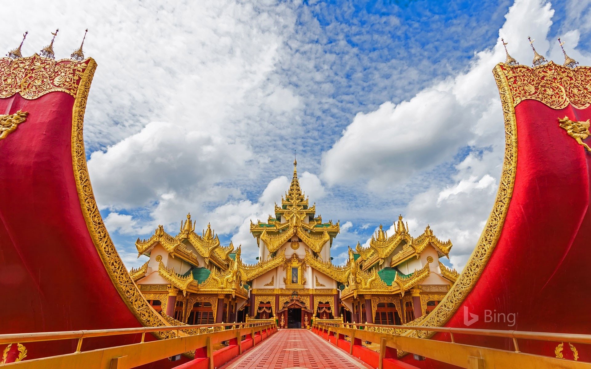 1920x1200 Myanmar Yangon Karaweik Palace 2017 Bing Desktop Wallpaper