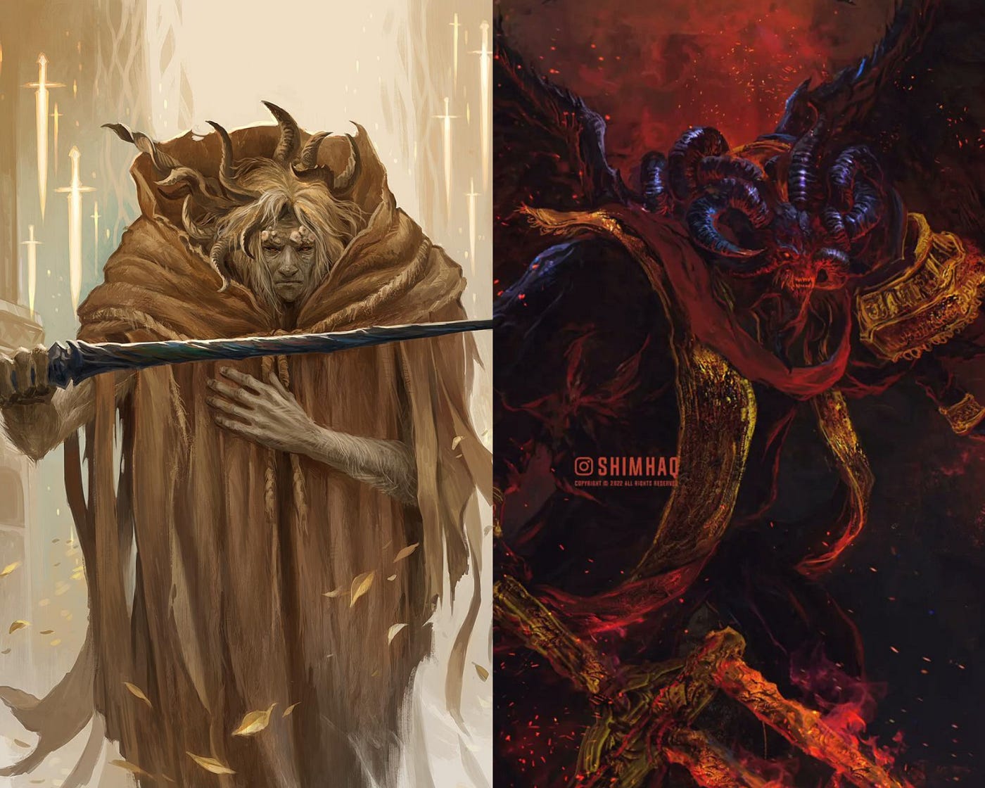 1400x1120 Elden Ring's character design