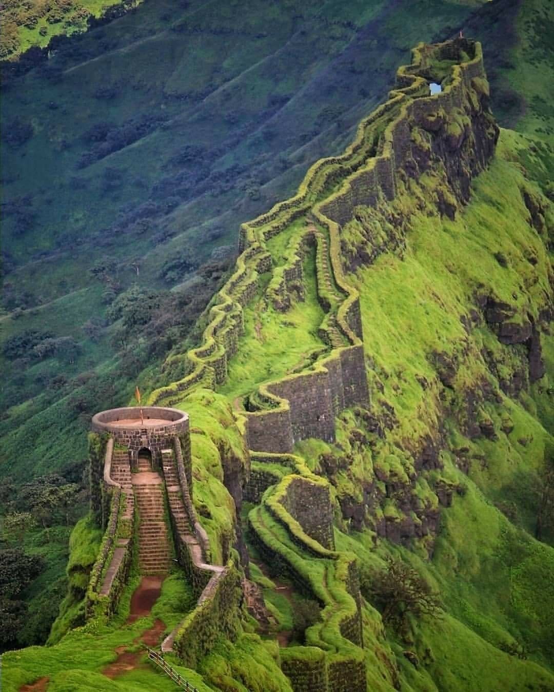 1080x1350 Rajgad Fort. Maharashtra, India
