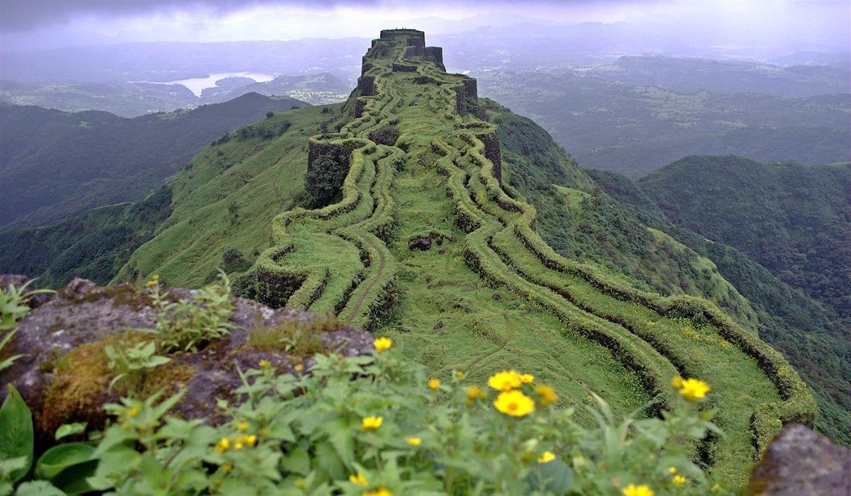 1200x700 Rajgad Fort. Maharashtra, India