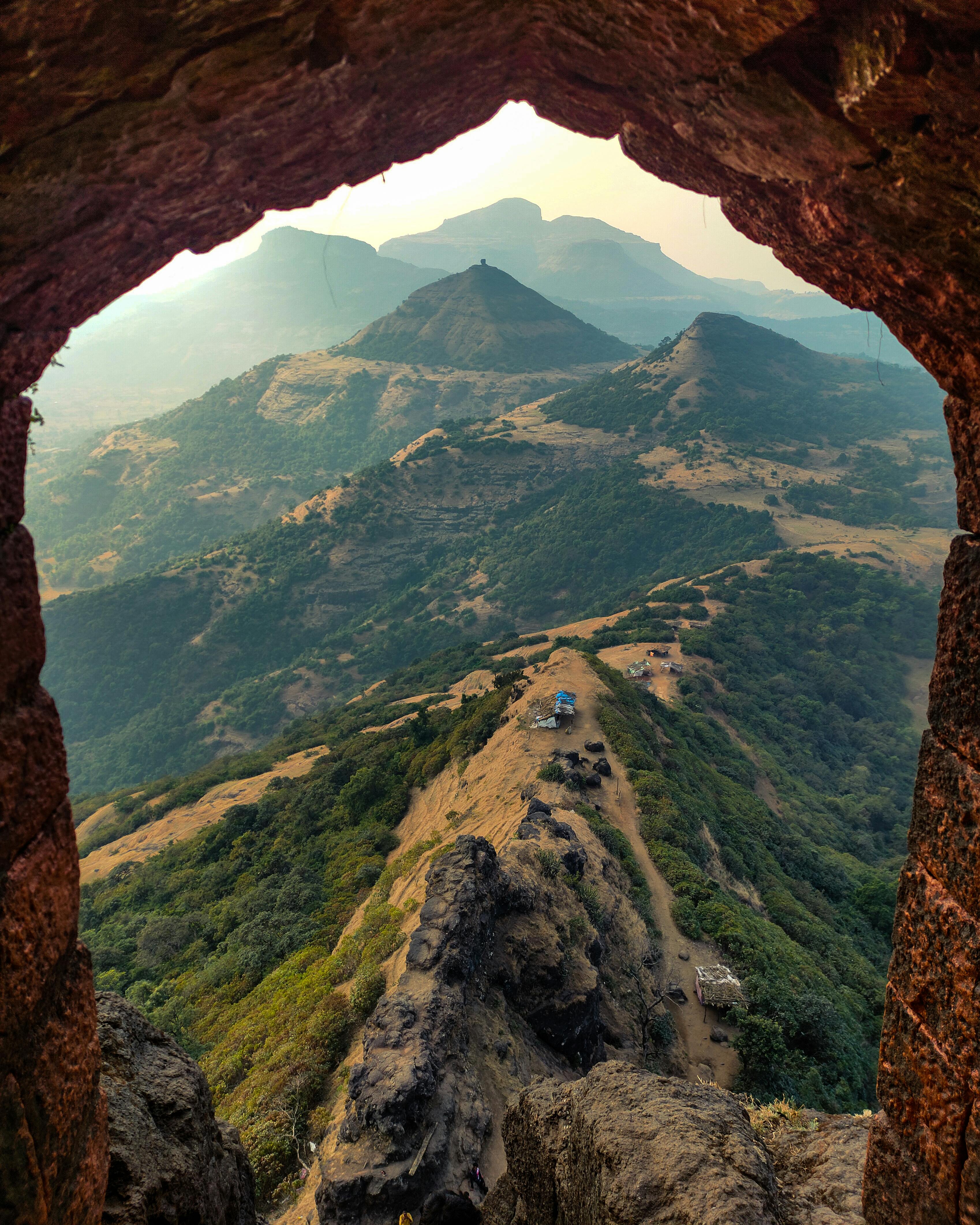 3396x4245 Hiker Camp on Ridge near to Harihar Fort · Free