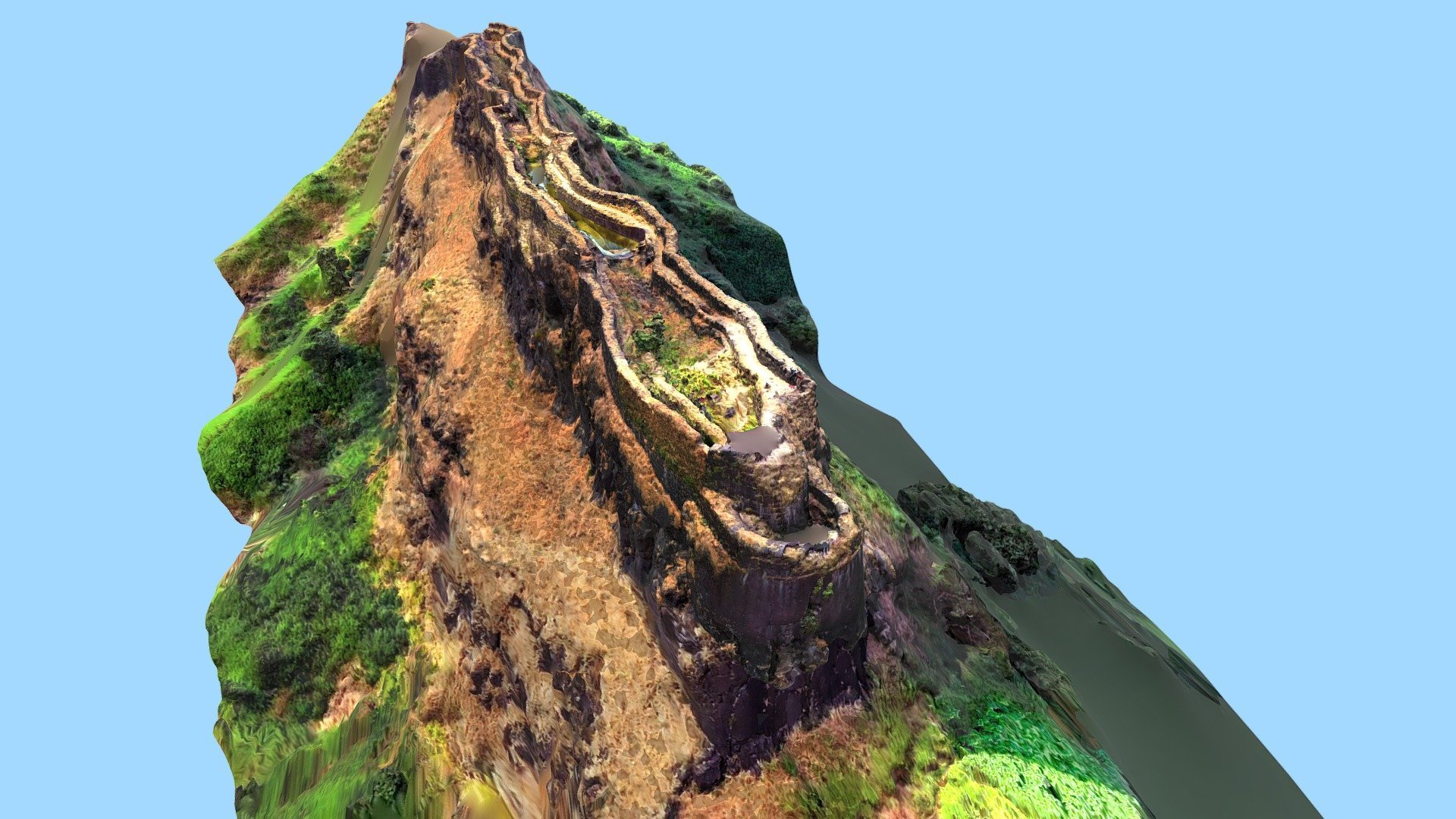 1920x1080 RAJGAD, Ruling Fort India model by LibanCiel [ae06291]