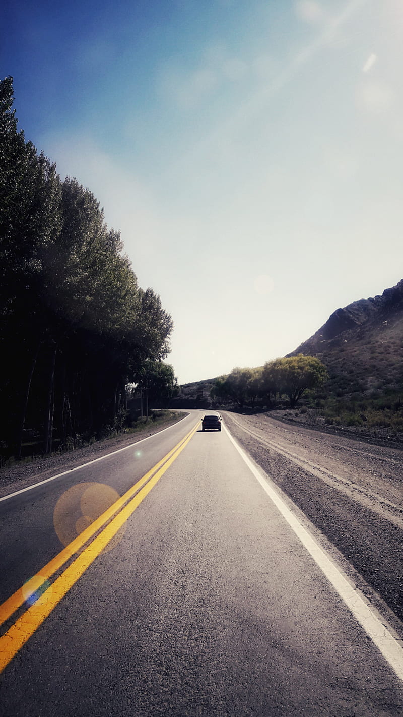 800x1422 Road, camino, carretera, higway, roads, route, ruta, street, usa, vintage, way, HD phone wallpaper