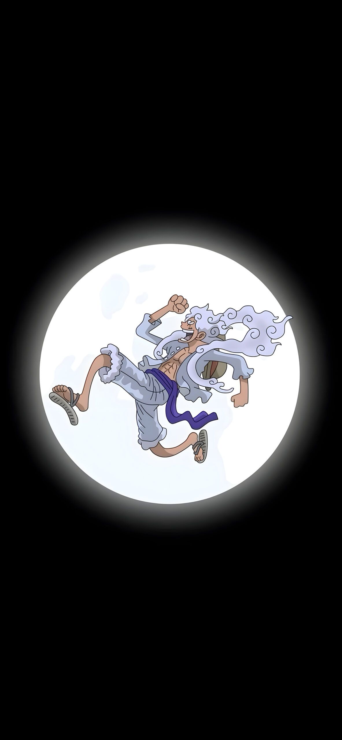 1183x2560 Luffy Gear 5 Moon Wallpaper