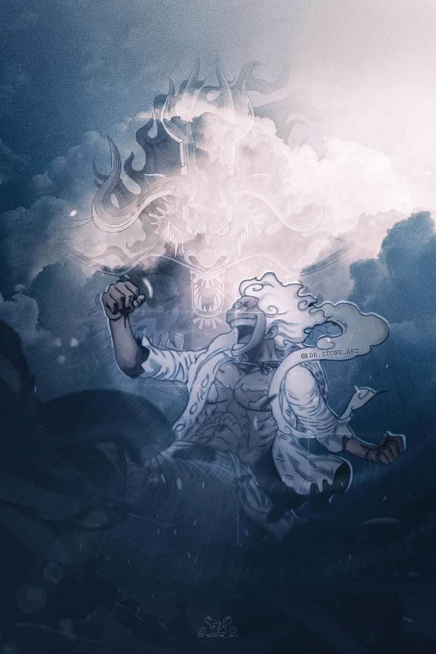 850x1275 Luffy Gear atmosphere, cloud HD phone wallpaper