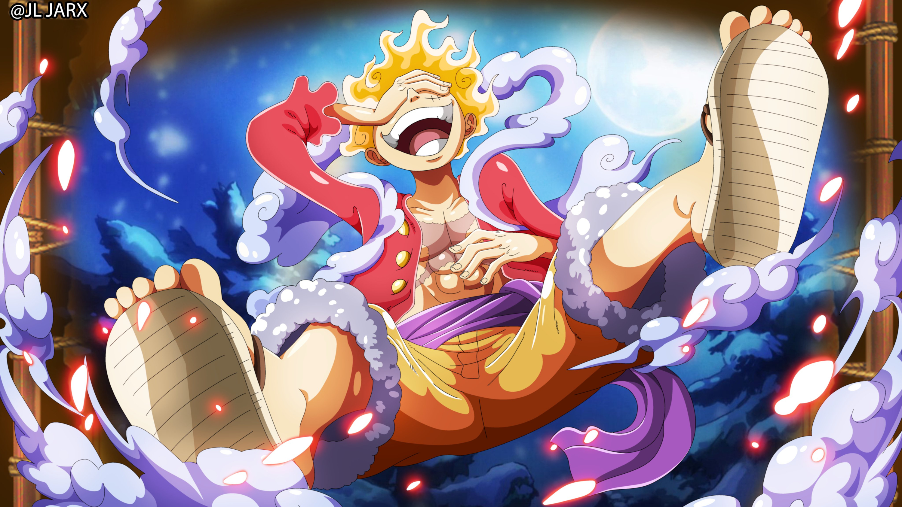 3000x1688 Monkey Luffy Gear 5 Art One Piece Wallpaper, HD Anime 4K Wallpaper, Image and Background