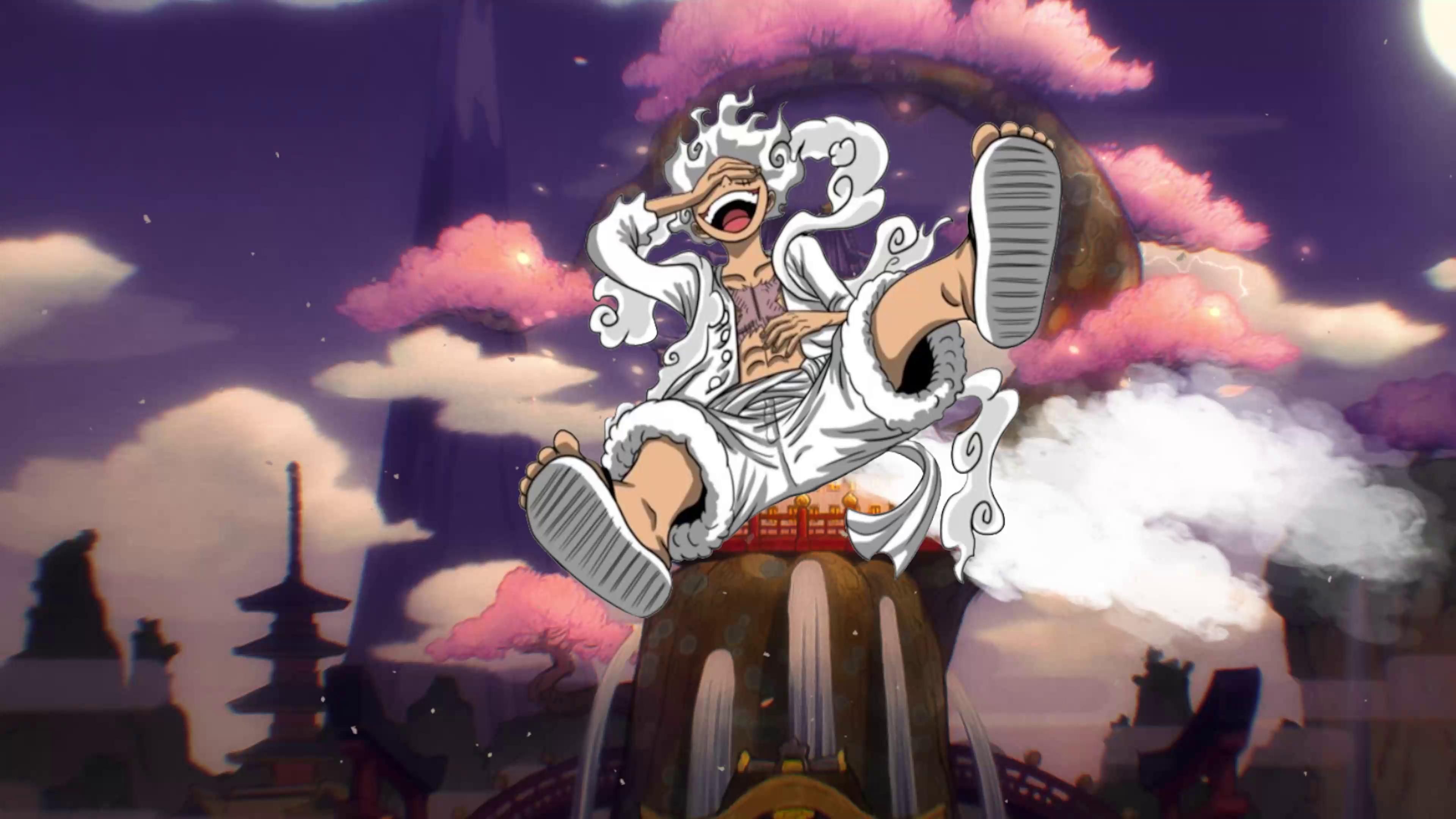 3840x2160 Gear 5 Luffy Live Wallpaper