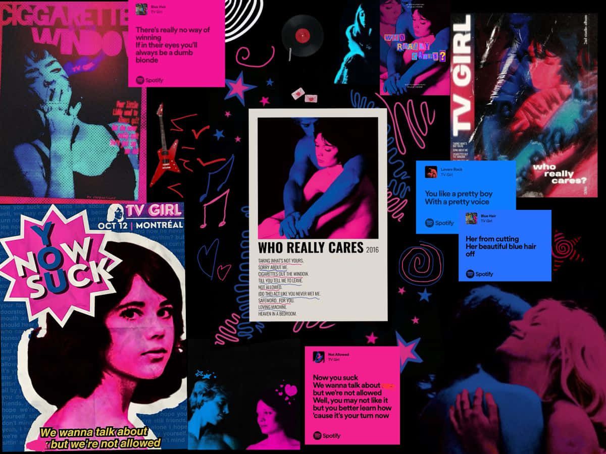 1200x900 Download T V Girl Who Really Cares Collage Wallpaper