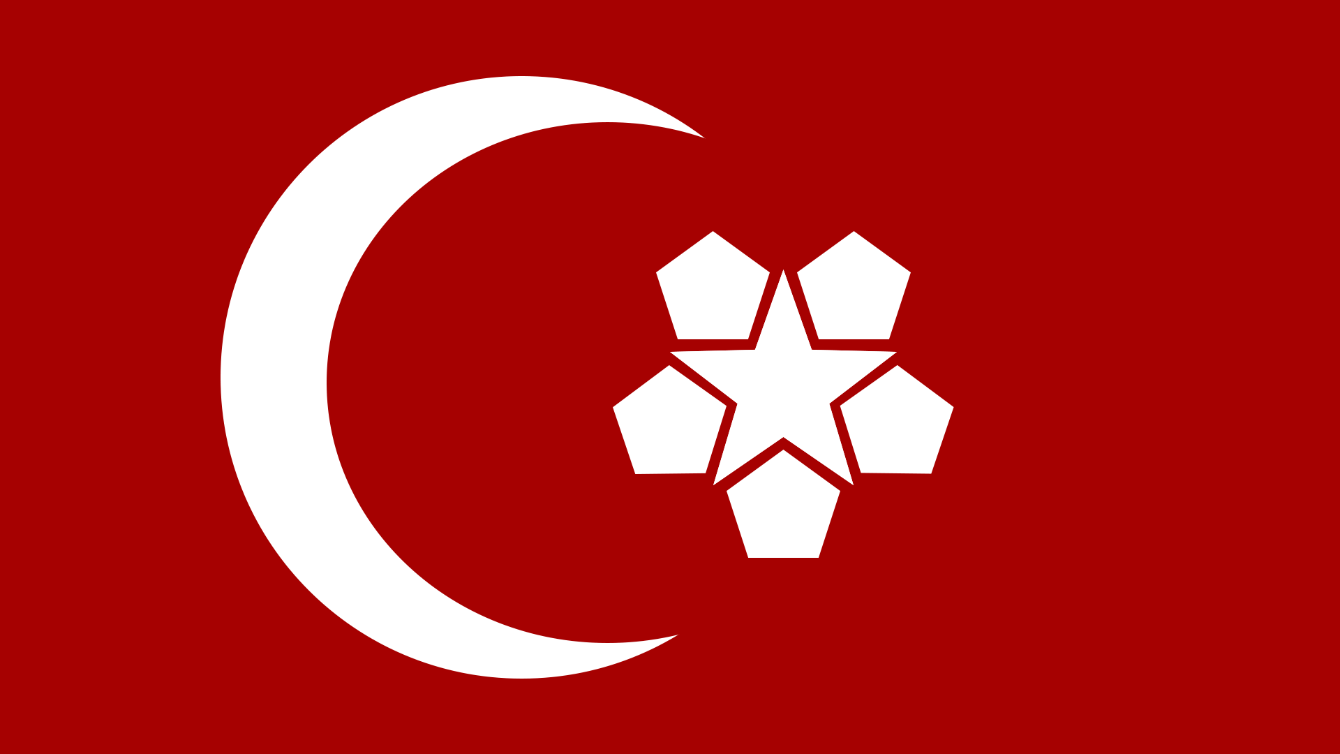 1920x1080 The flag of The Ottoman Federative Republic