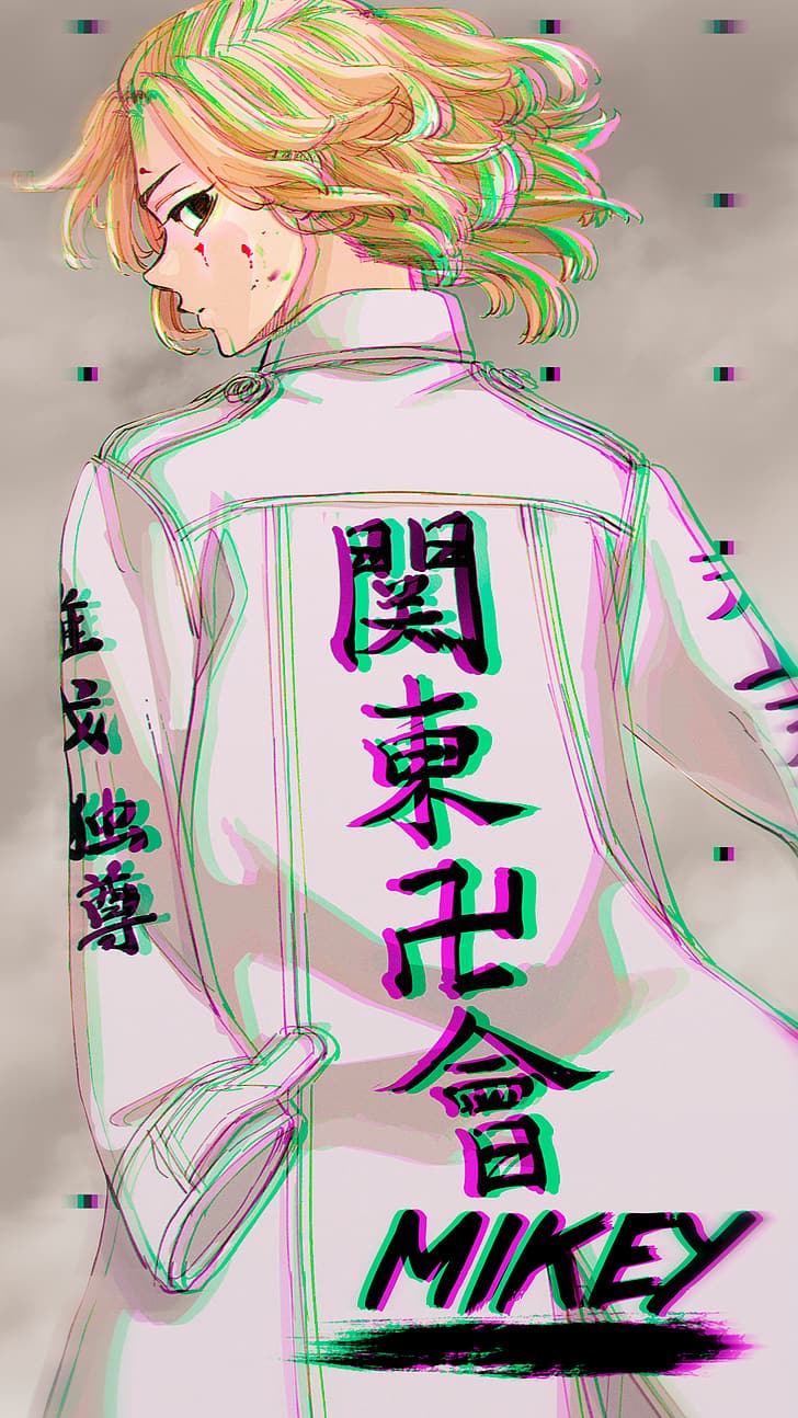 728x1294 2560x800px. free download. HD wallpaper: mikey, Manjiro Sano, Tokyo Revengers, yellow hair, black eyes