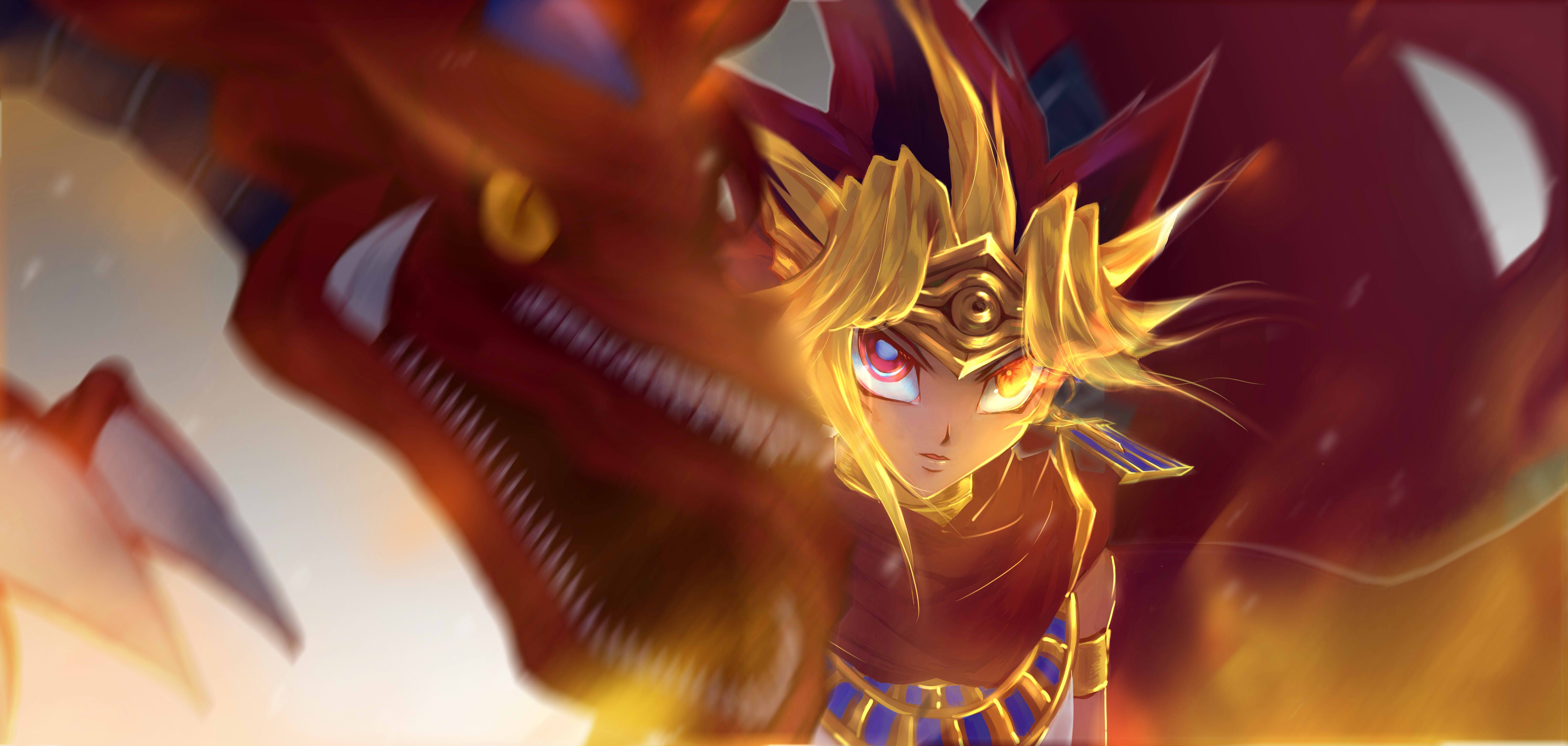 6434x3061 Download Yami Yugi Pharaoh Atem Anime Yu Gi Oh! 4k Ultra HD Wallpaper