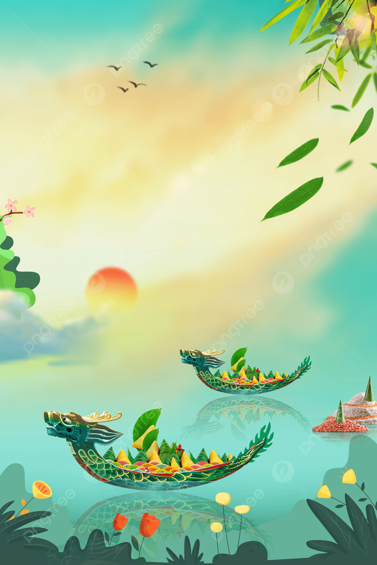 1200x1800 Happy Dragon Boat Festival Dragon Boat Festival Background Wallpaper Image For Free Download