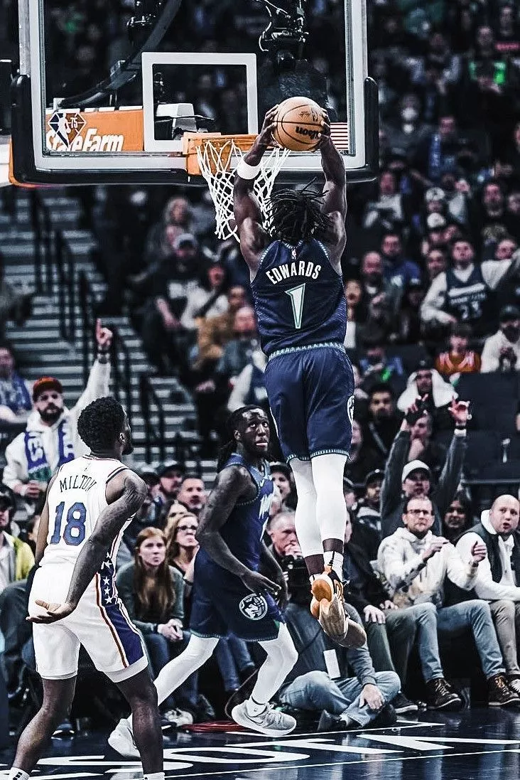 732x1097 Anthony Edwards Dunk Wallpaper