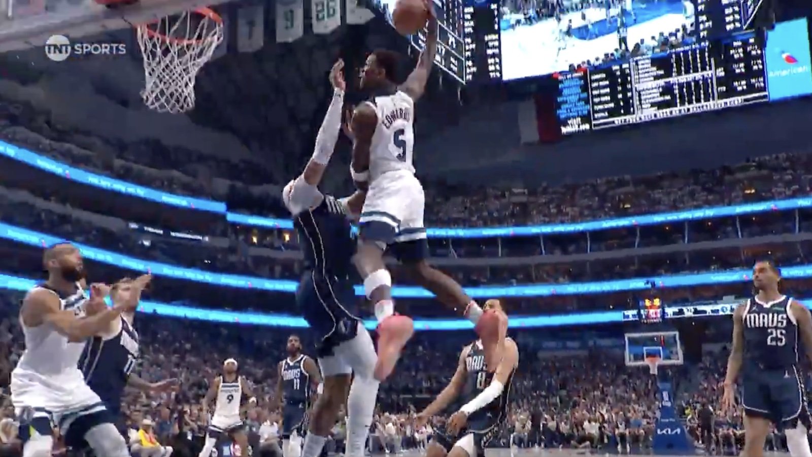 1600x900 Anthony Edwards throws down monstrous poster dunk in Game 3