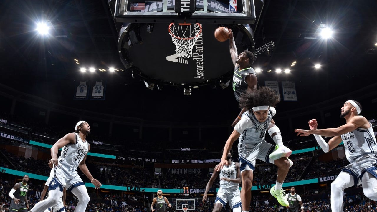 1280x720 Anthony Edwards Puts Anthony Black On A Poster In Timberwolves Win. FOX 9 Minneapolis St. Paul
