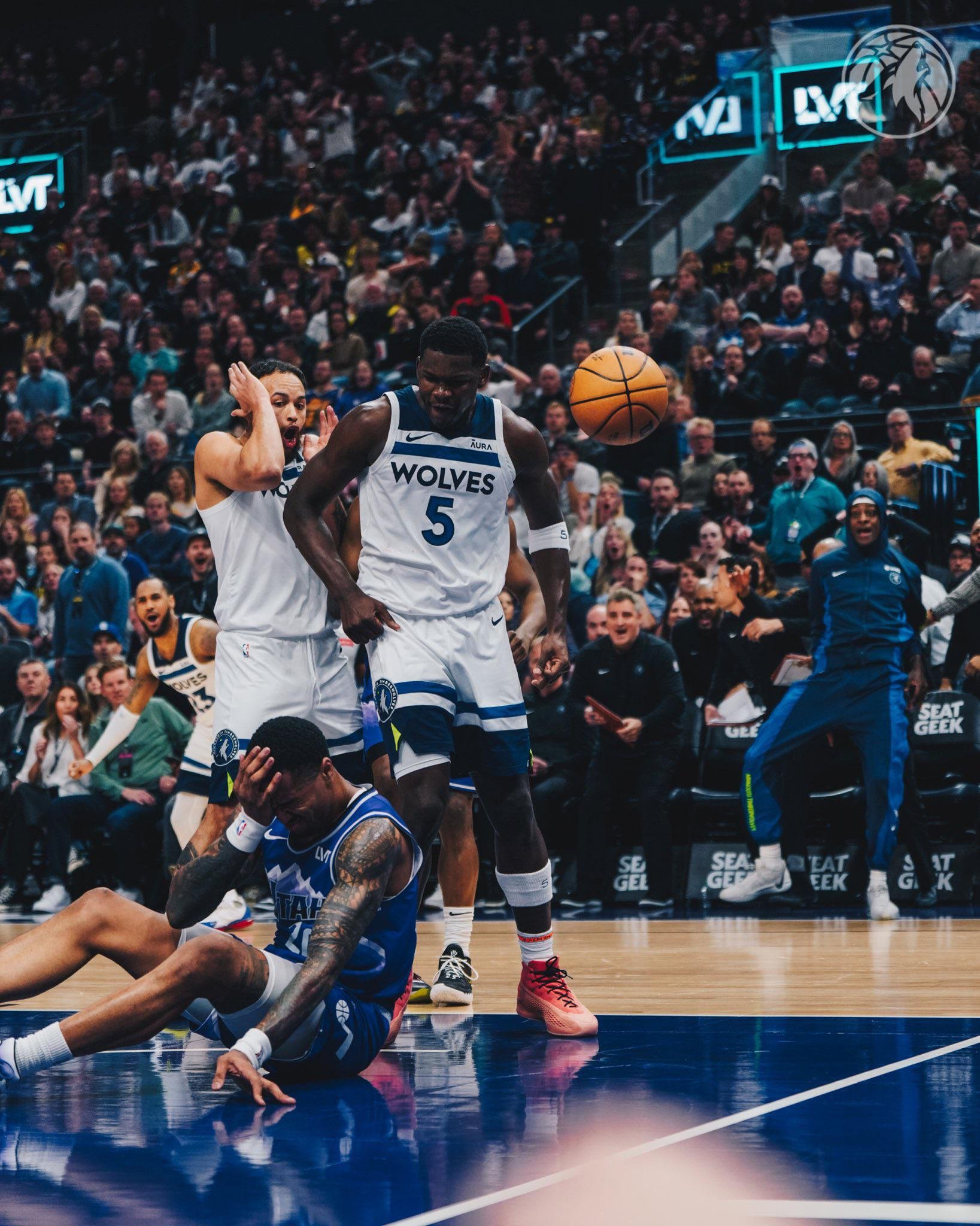 1637x2048 Highlight Anthony Edwards with an absolute baptism on John Collins for the Monster Poster Slam