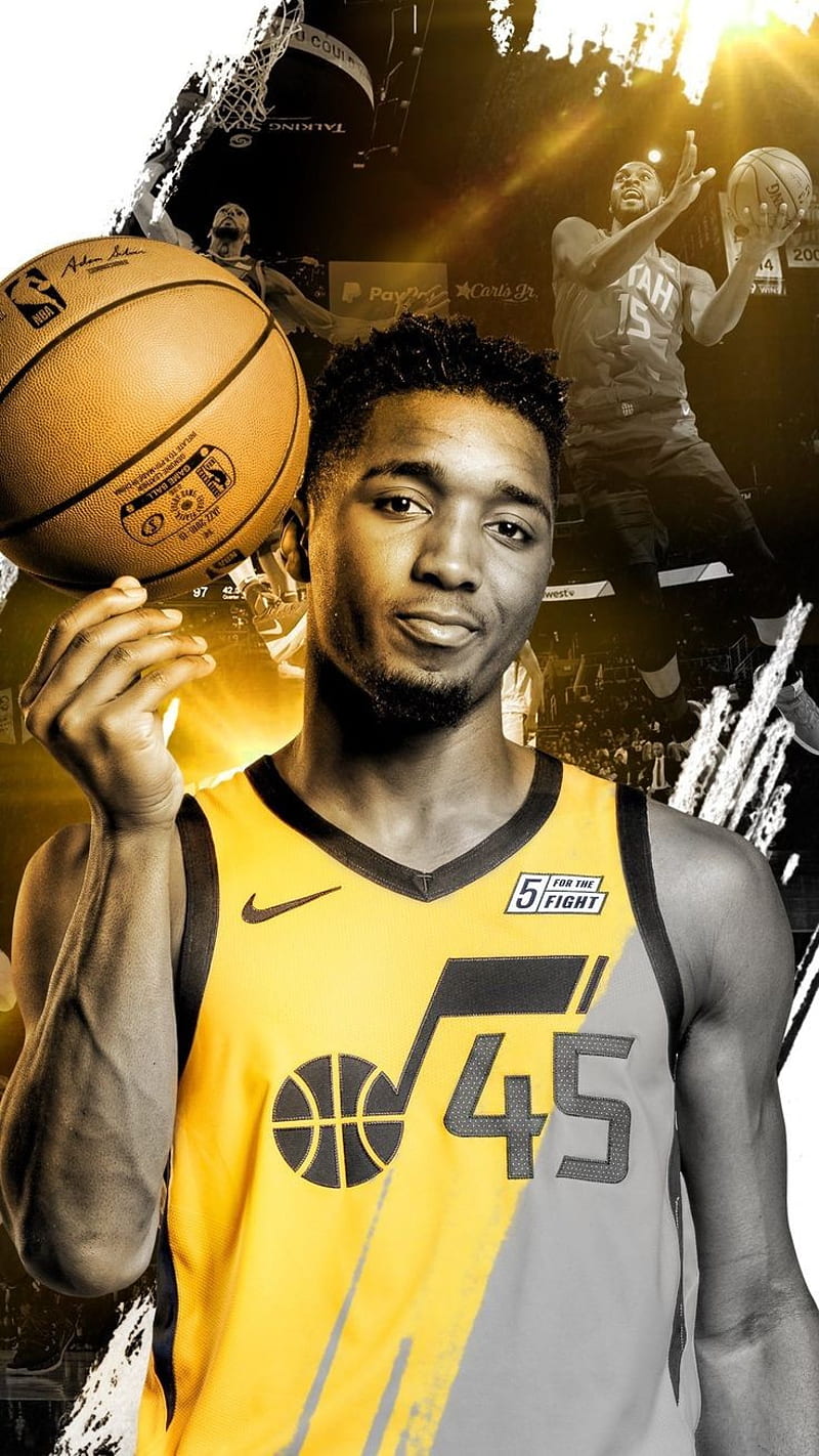 800x1422 Donovan Mitchell, donovan, jazz, mitchell, nba, utah, HD phone wallpaper
