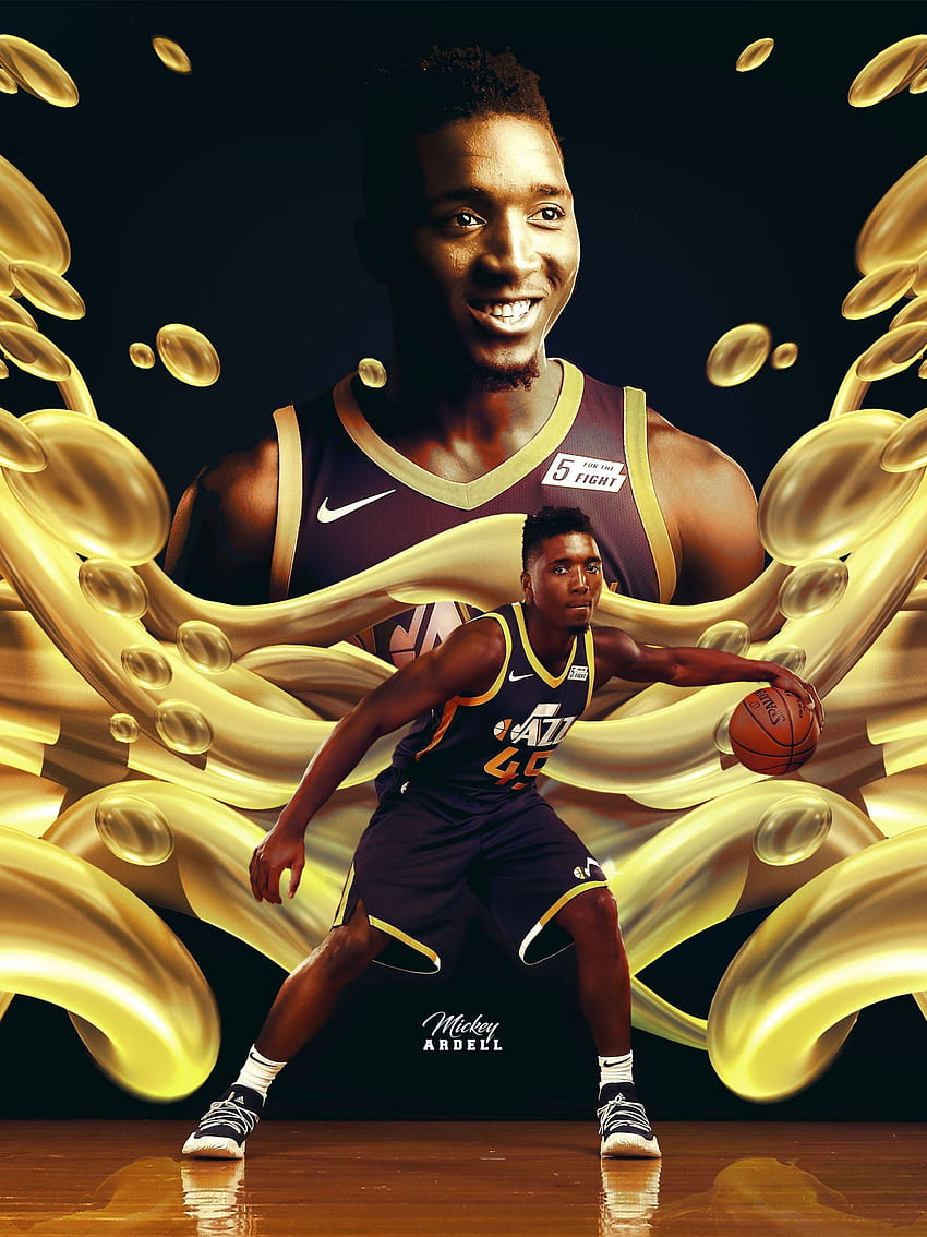 850x1134 Donovan Mitchell Utah Jazz NBA Art wmcskills For my HD phone wallpaper