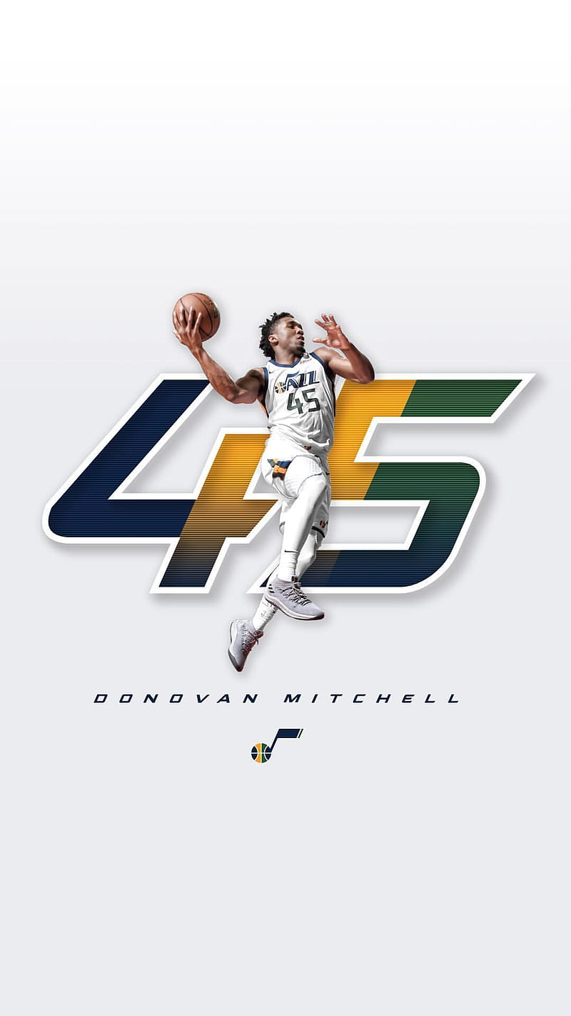 800x1422 Donovan Mitchell, utah, jazz, utah jazz, basketball, nba, HD phone wallpaper