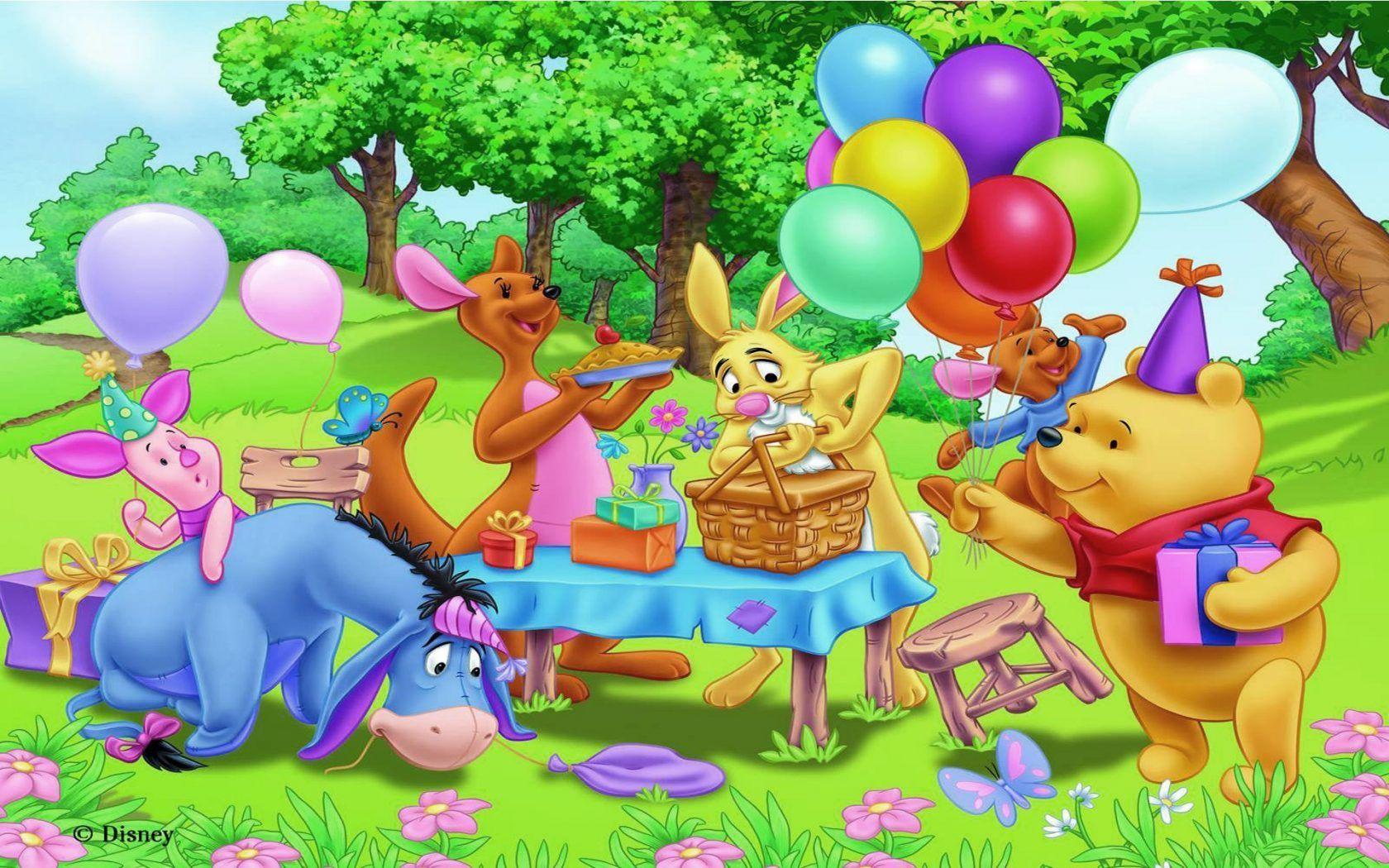 1680x1050 Winnie The Pooh And Friends Birthday Party, HD Wallpaper