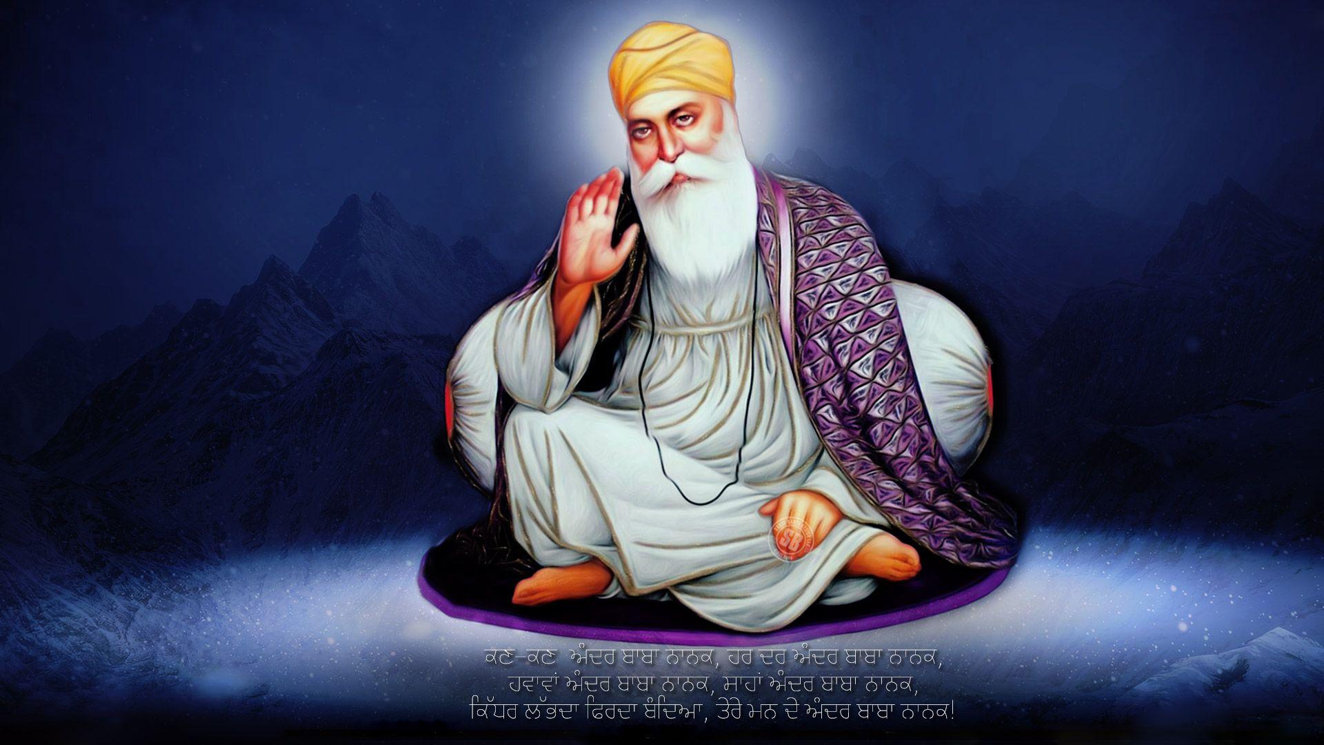 1920x1080 Guru Nanak Wallpaper Free Download Festivals Nanak Dev Ji