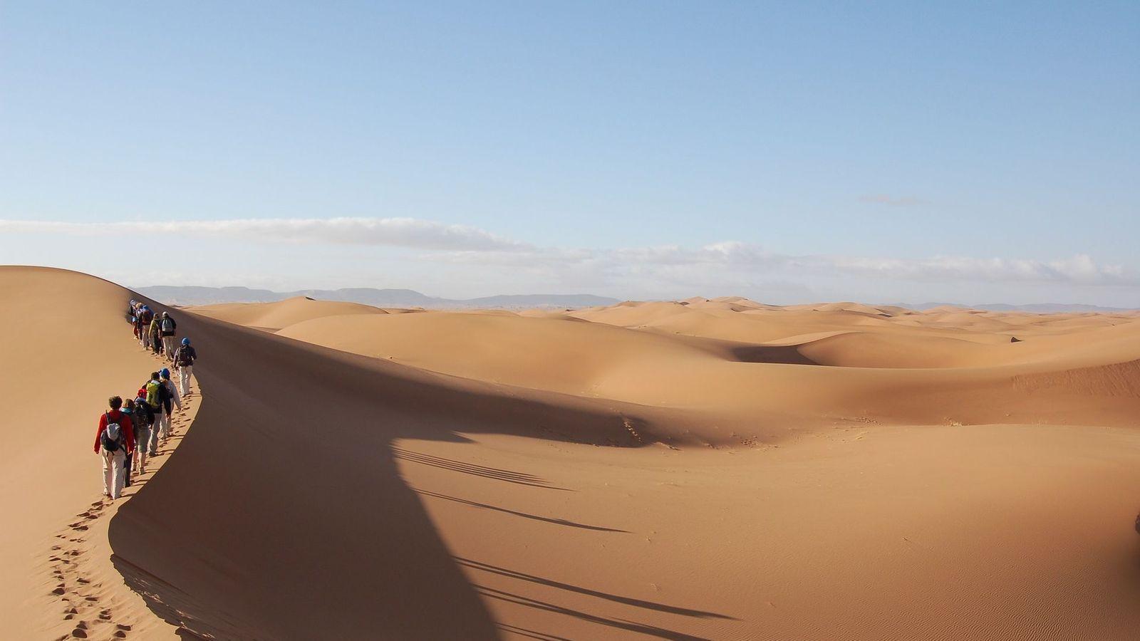 1600x900 People Adventure Sahara Desert Sand HD Wallpaper