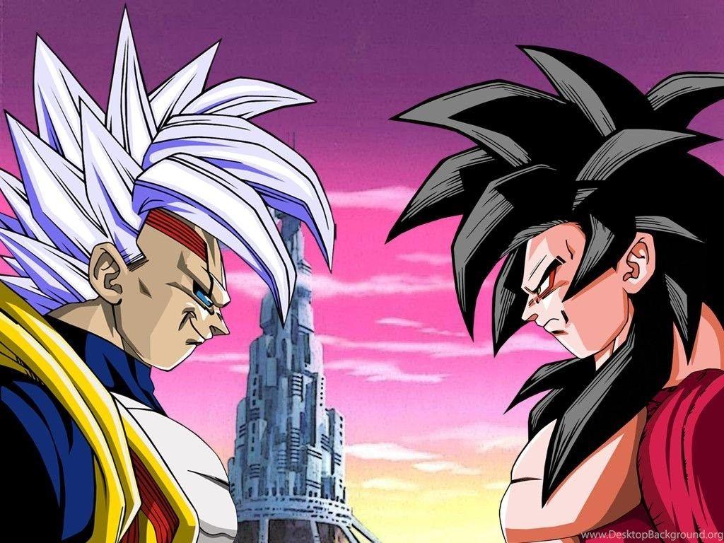 1024x768 More Like Wallpaper Baby Vegeta Vs Goku Ssj4