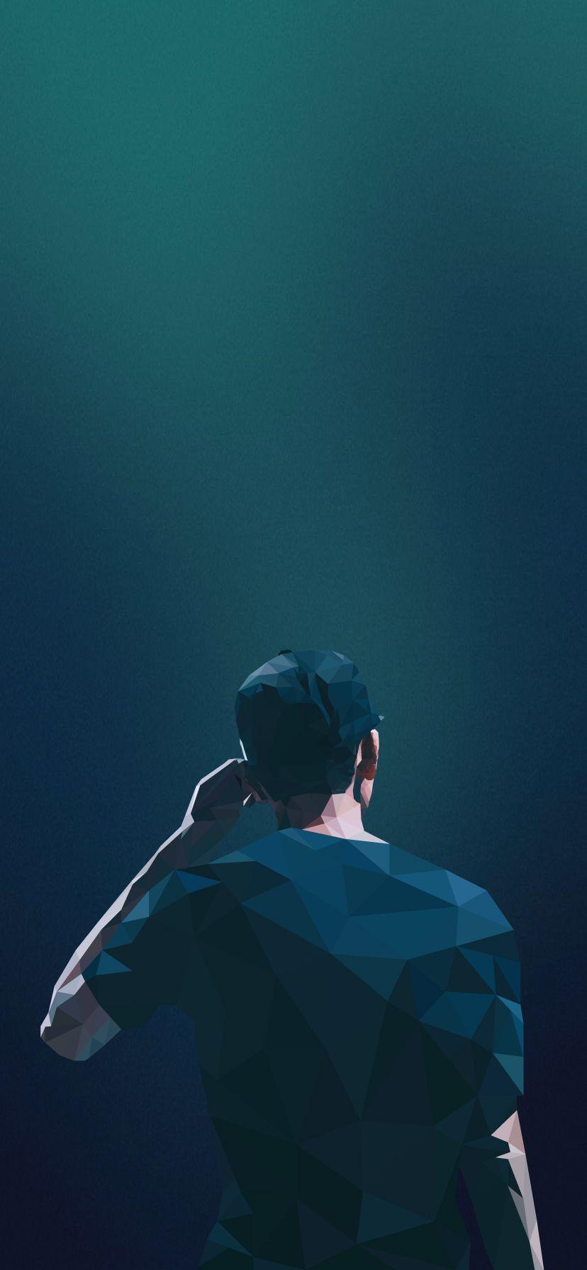 828x1792 Here's a Logic polygon wallpaper I created! Fits iPhone XR