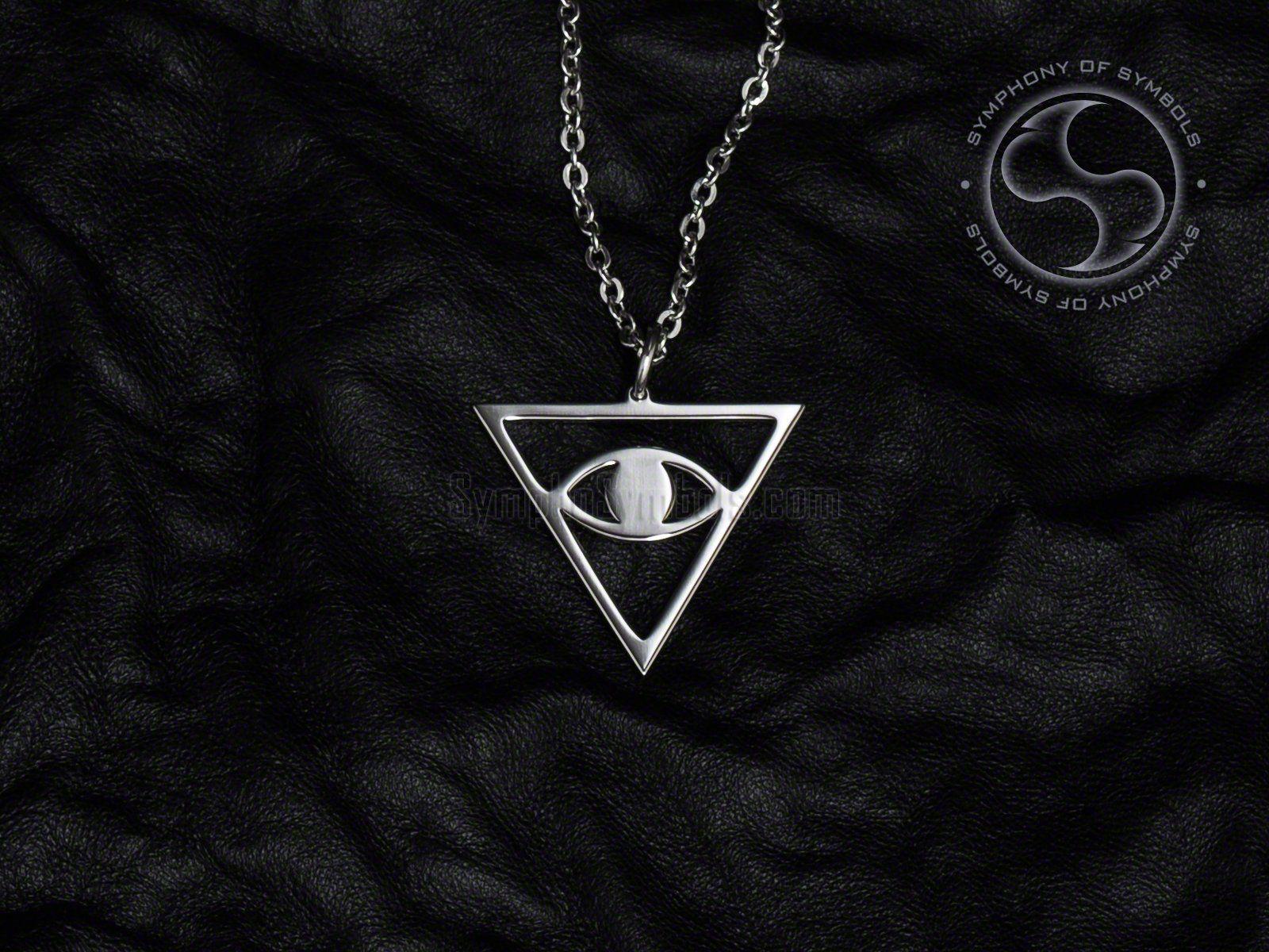 1600x1200 Eye in Inverted Triangle Pendant, All Seeing Eye