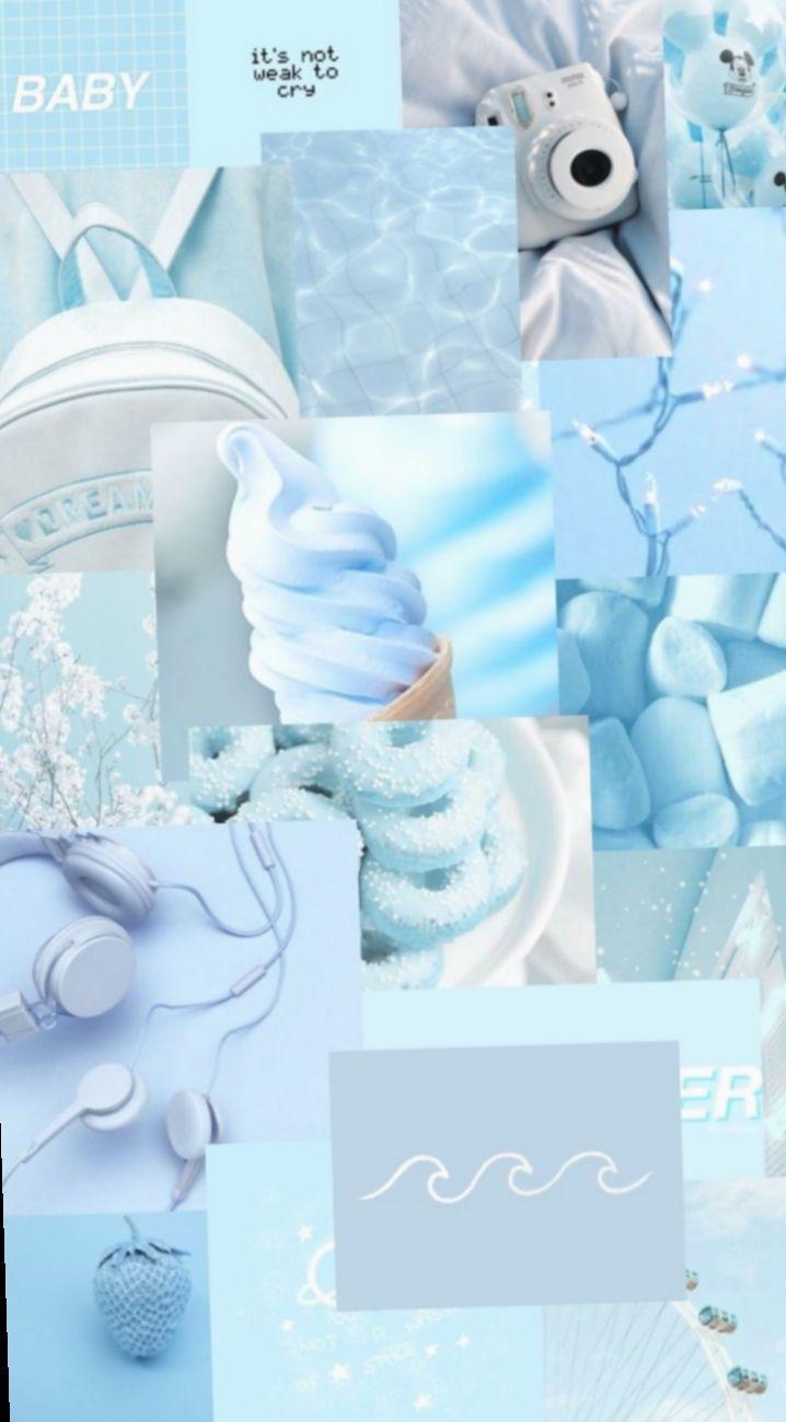 718x1299 Cute Aesthetic Wallpaper Blue #mãedemenina #princess