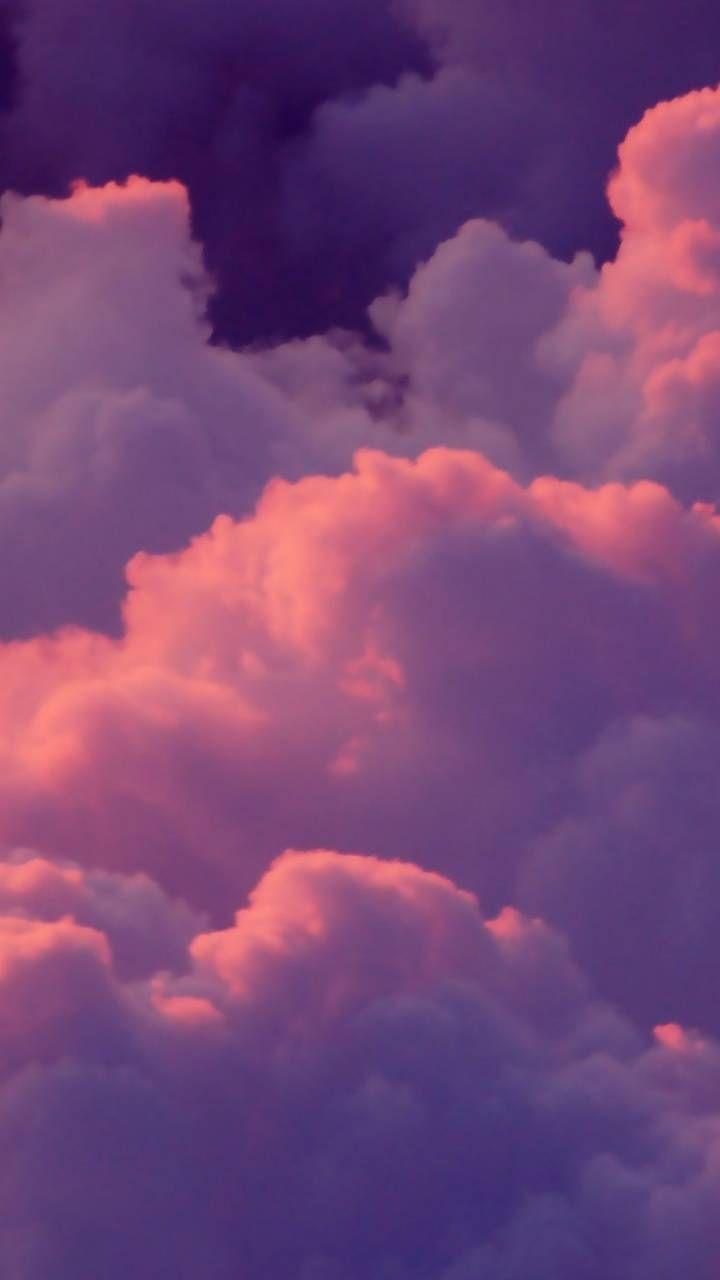 Hình nền đám mây hồng 720x1280
