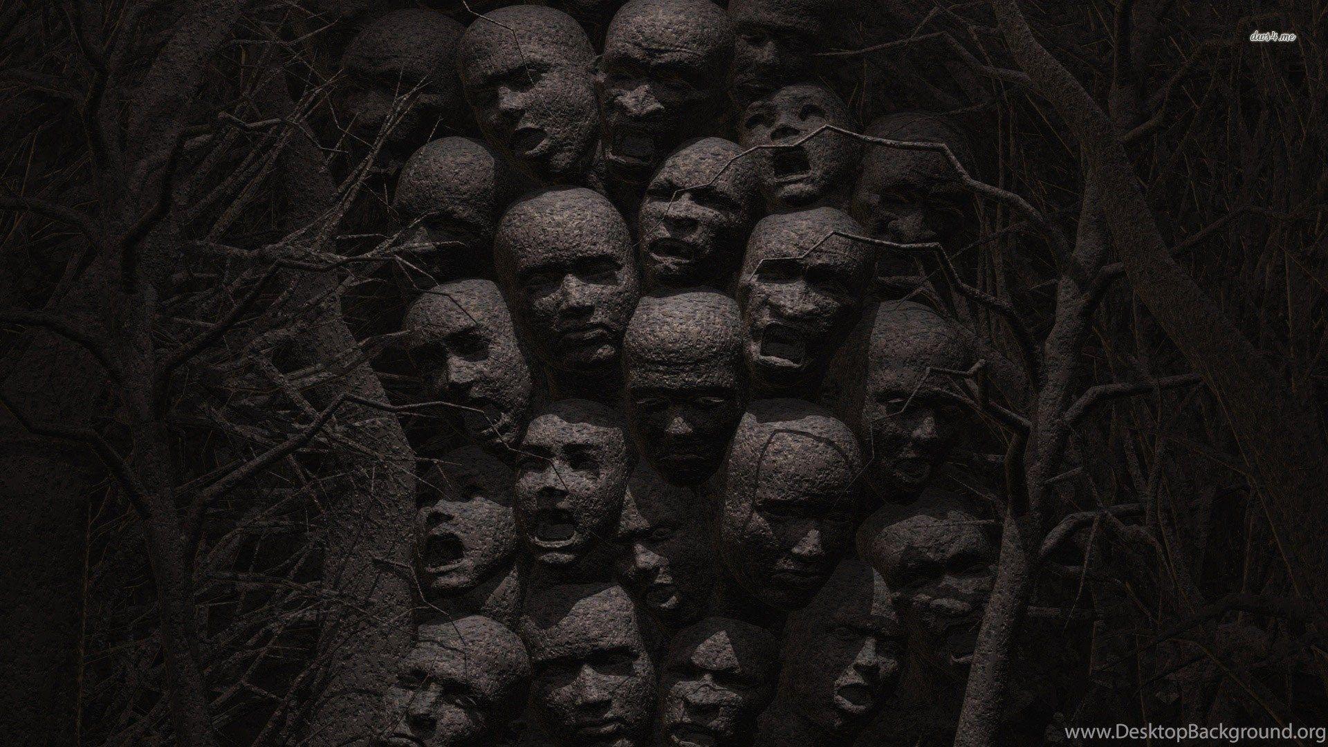 1920x1080 Scary Statue Wallpaper Fantasy Wallpaper Desktop Background