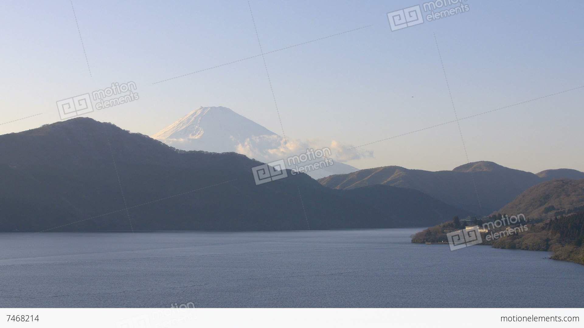 1920x1080 Mt.Fuji And Lake Ashinoko, in Hakone, Japan, Filmed In 4K Stock video