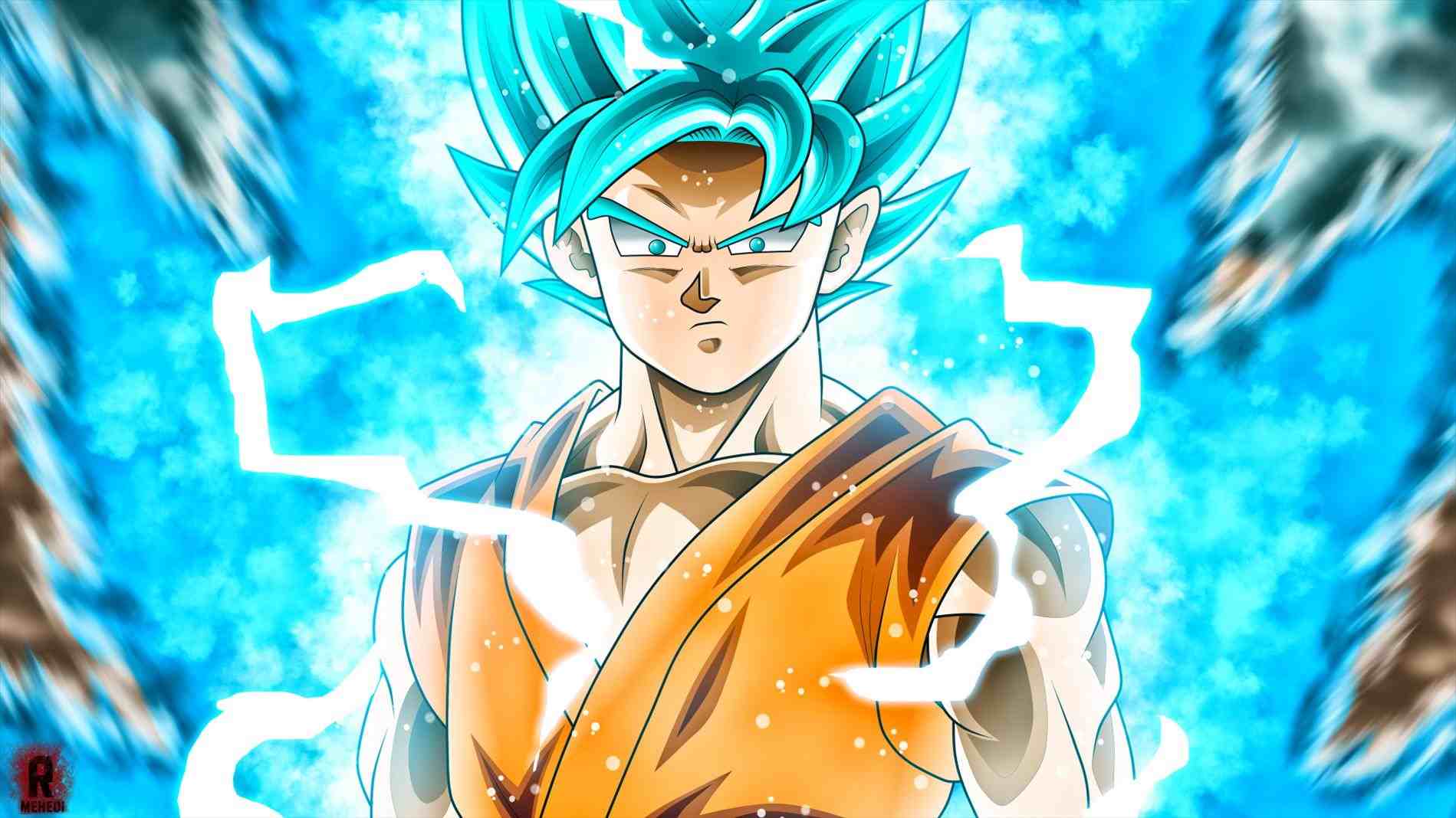 1899x1068 And Dragon Ball Goku Goku Super Saiyan God Wallpaper HD Ssj God Dbz