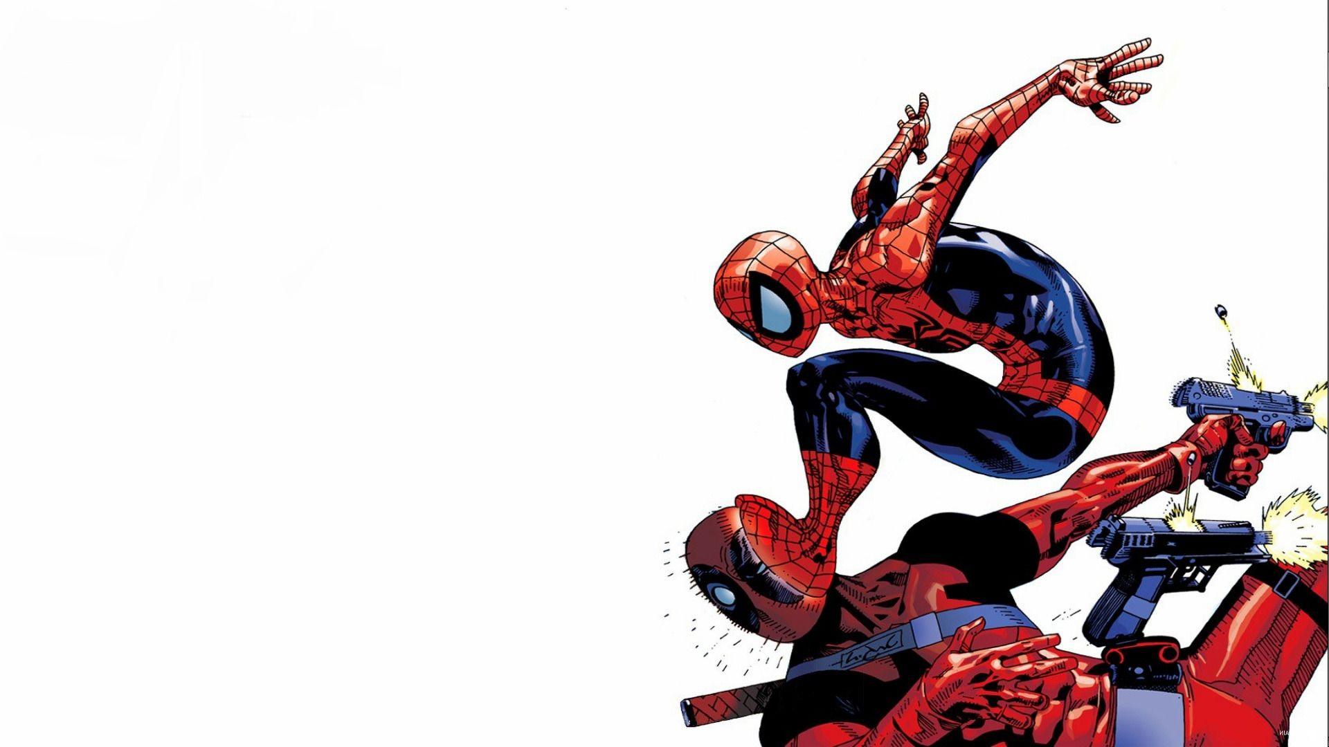 1920x1080 Spider Man, Deadpool Wallpaper HD / Desktop and Mobile Background